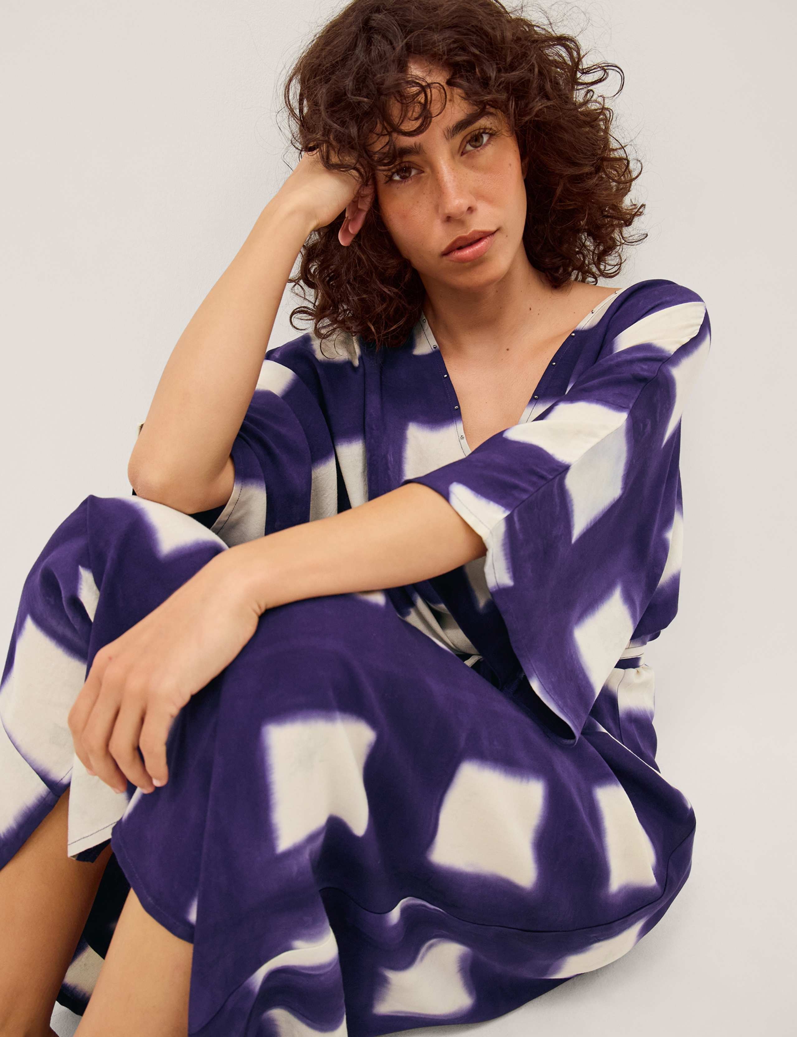 Check Midaxi Kaftan Dress 4 of 5