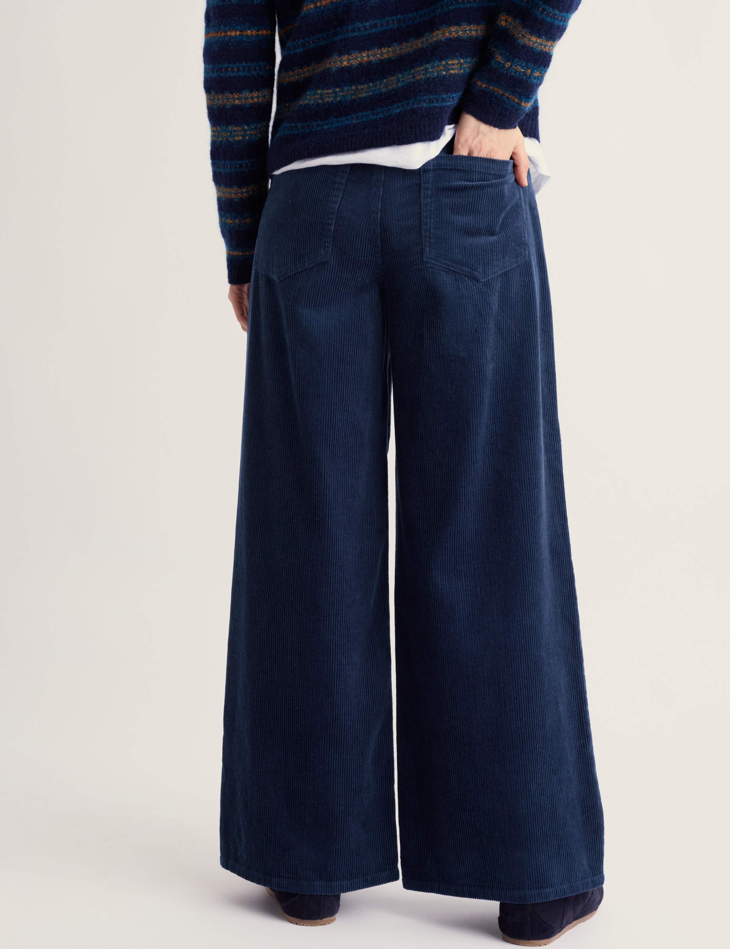 Pure Cotton Cord Wide Leg Trousers 5 of 5