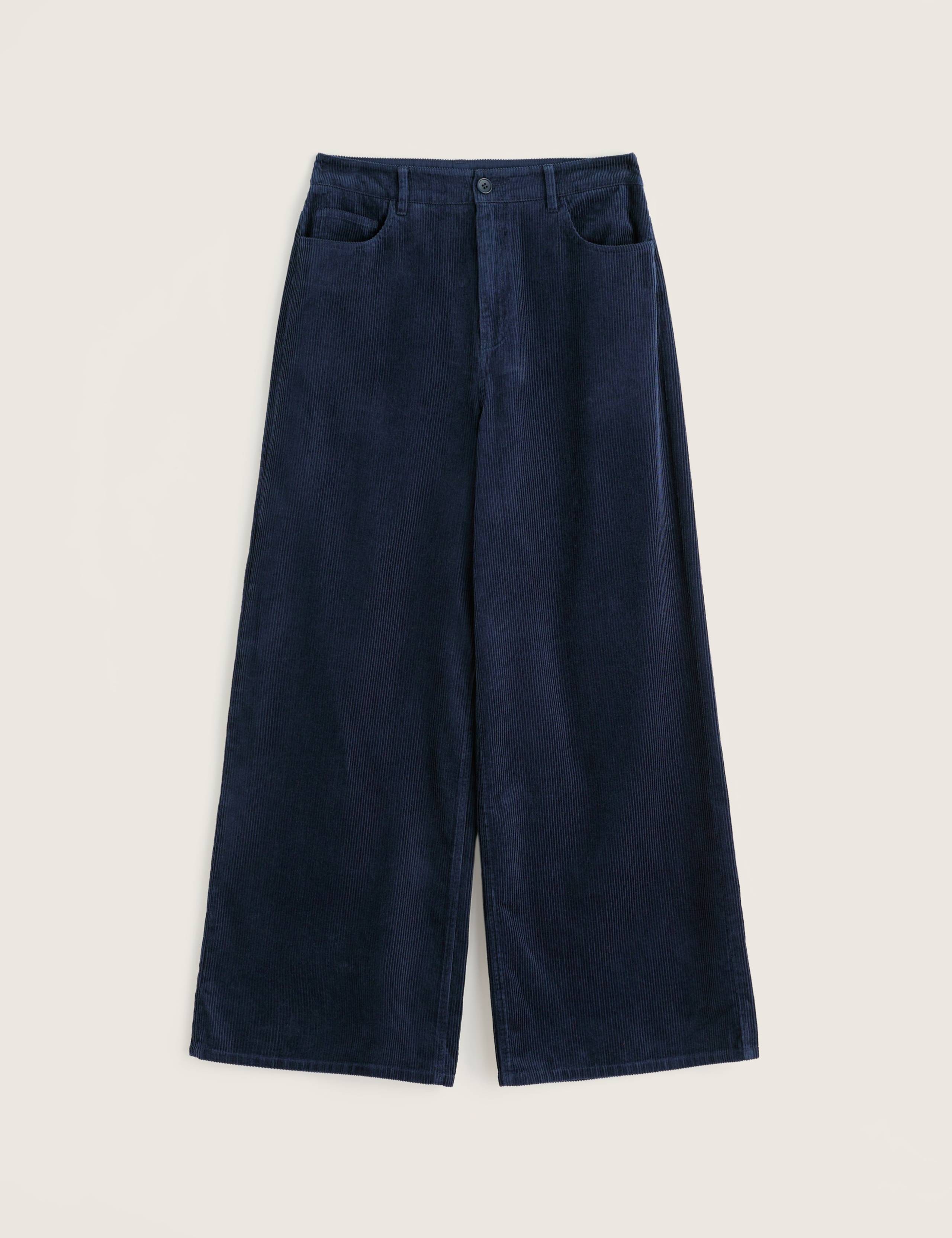 Pure Cotton Cord Wide Leg Trousers 2 of 5