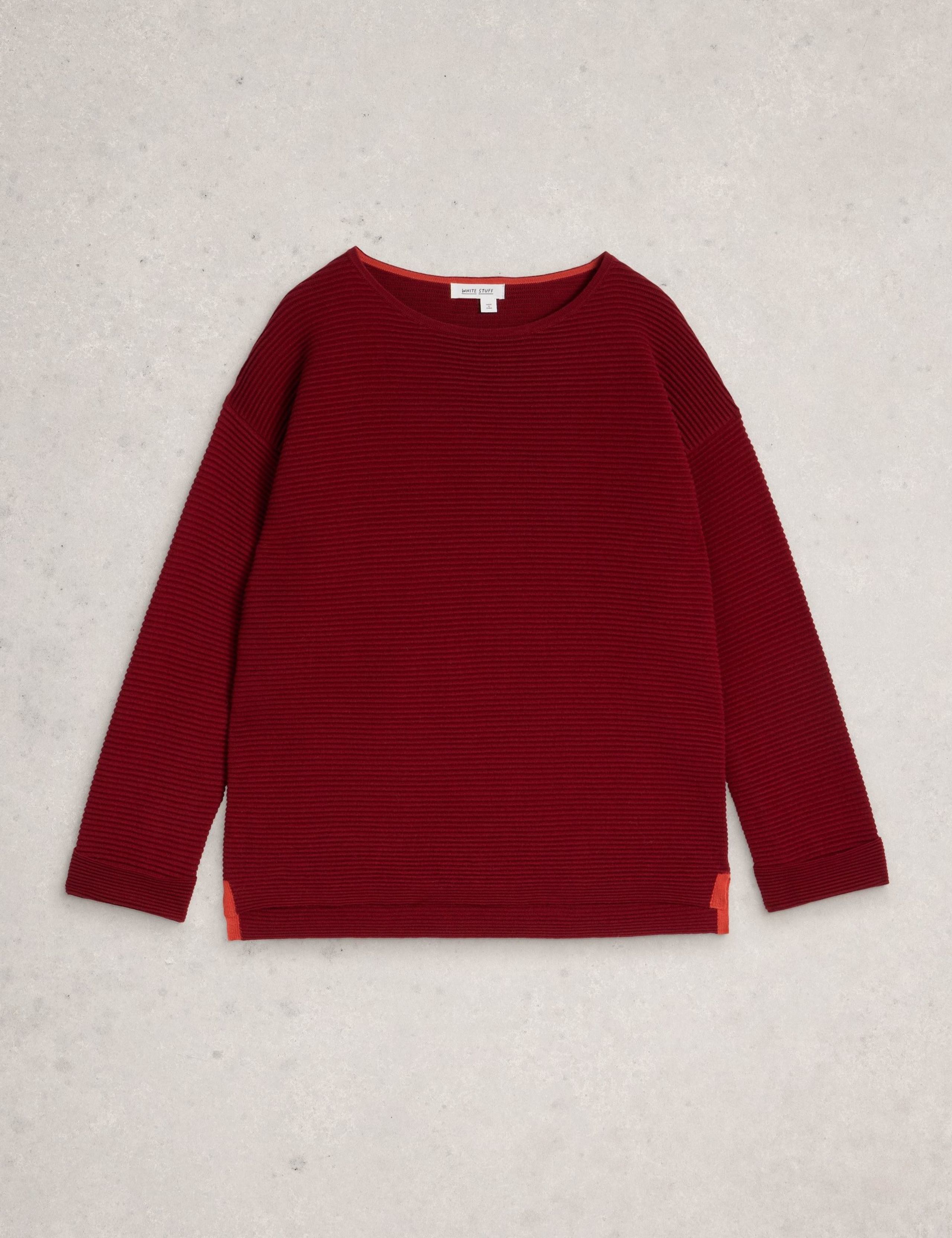 Pure Cotton Ribbed Crew Neck Jumper 2 of 6