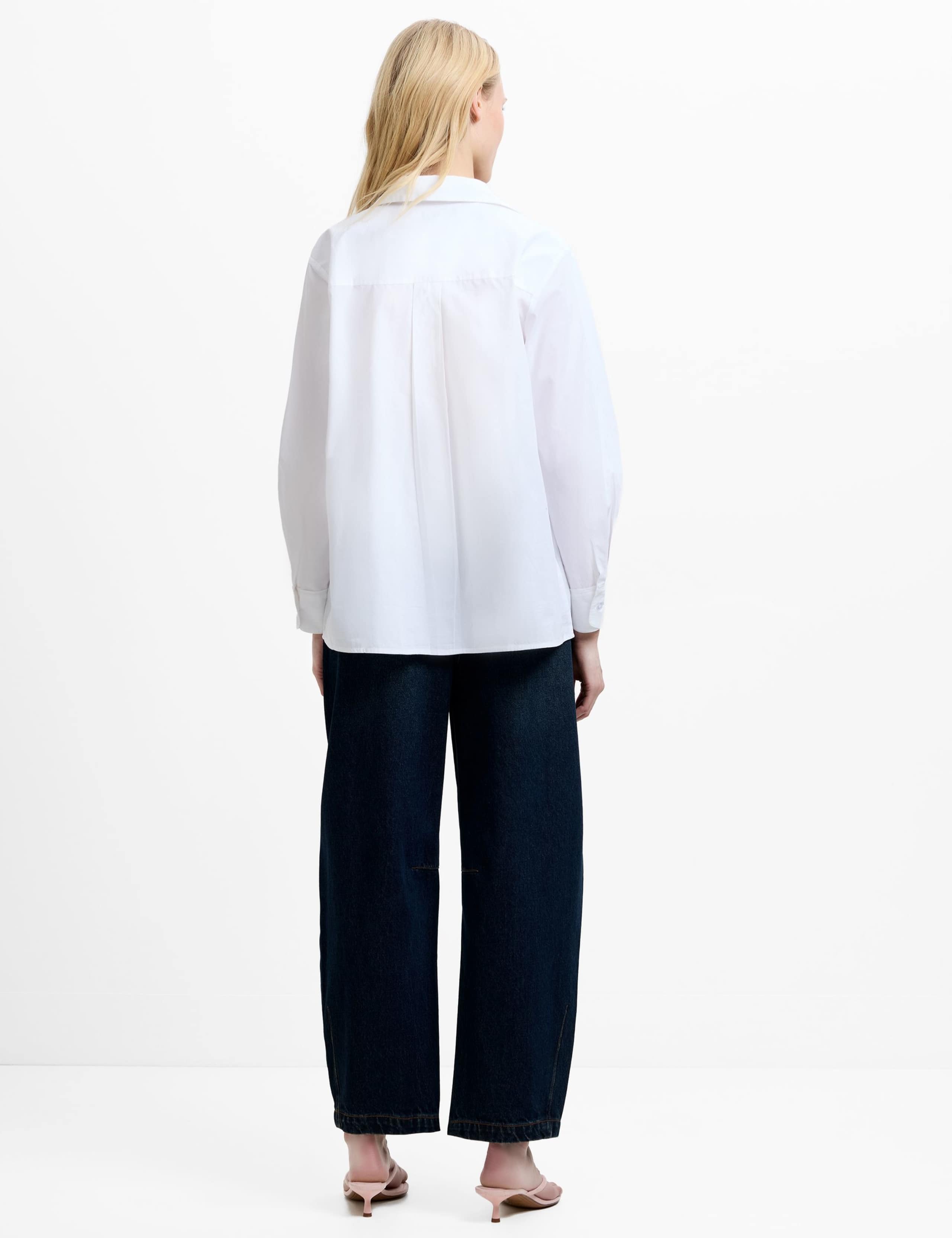 Pure Cotton Floral Embroidered Shirt 5 of 6