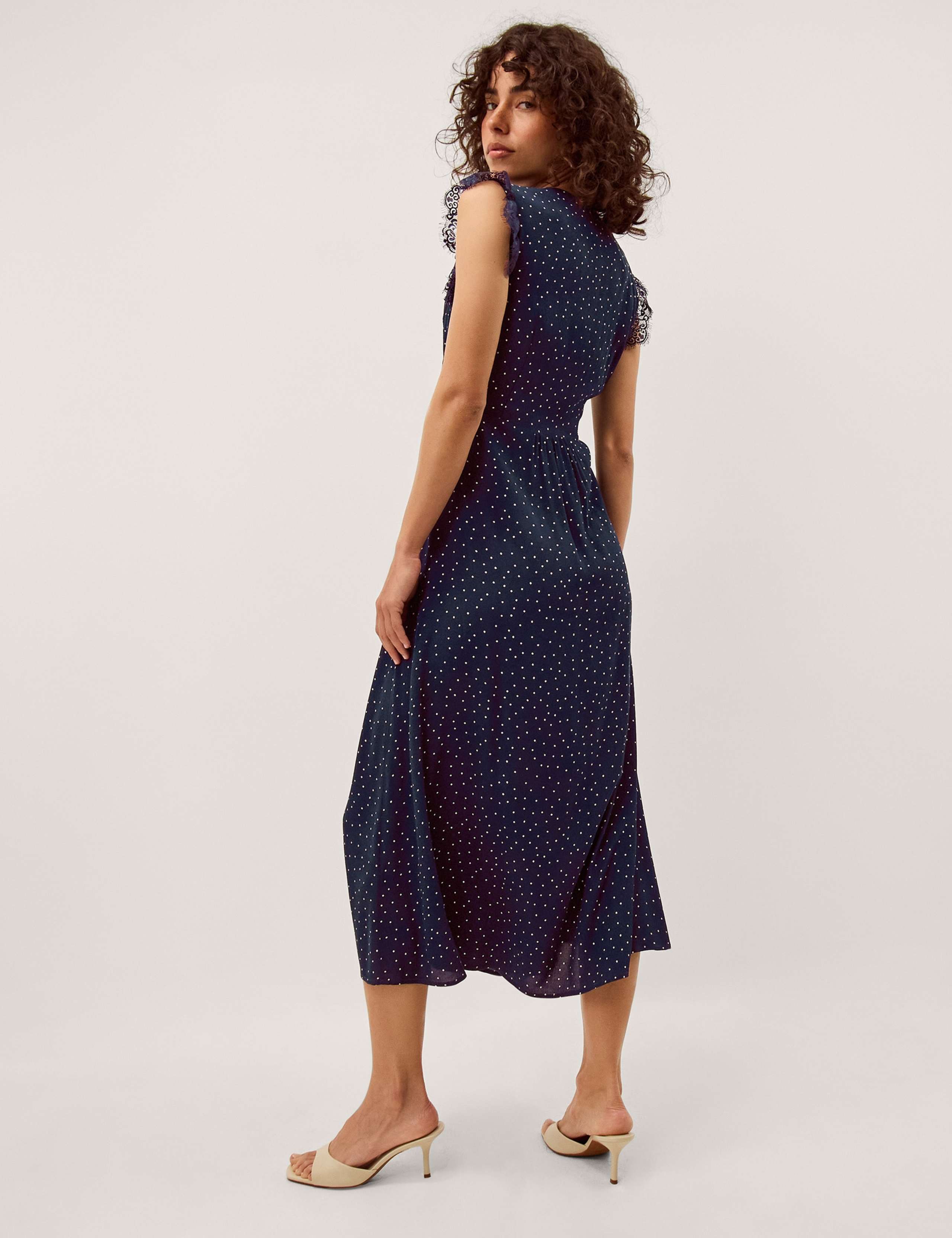 Polka Dot Midi Tea Dress 4 of 5