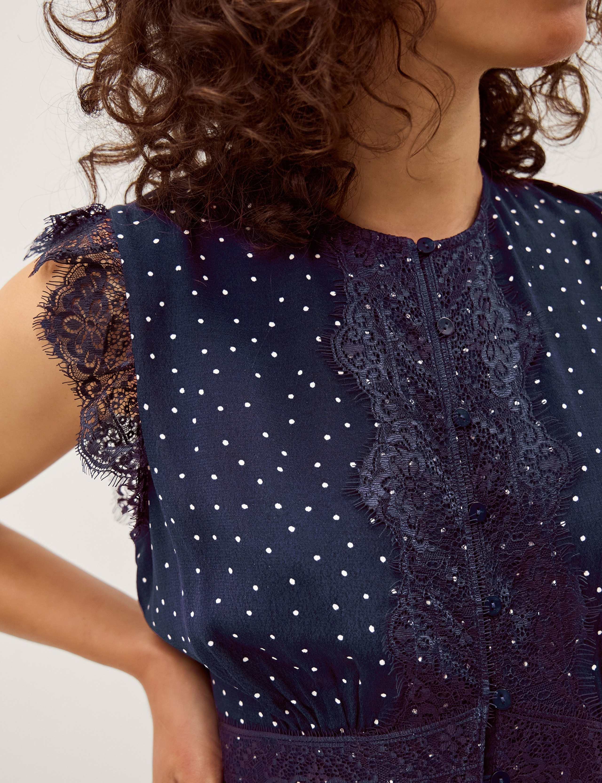 Polka Dot Midi Tea Dress 5 of 5