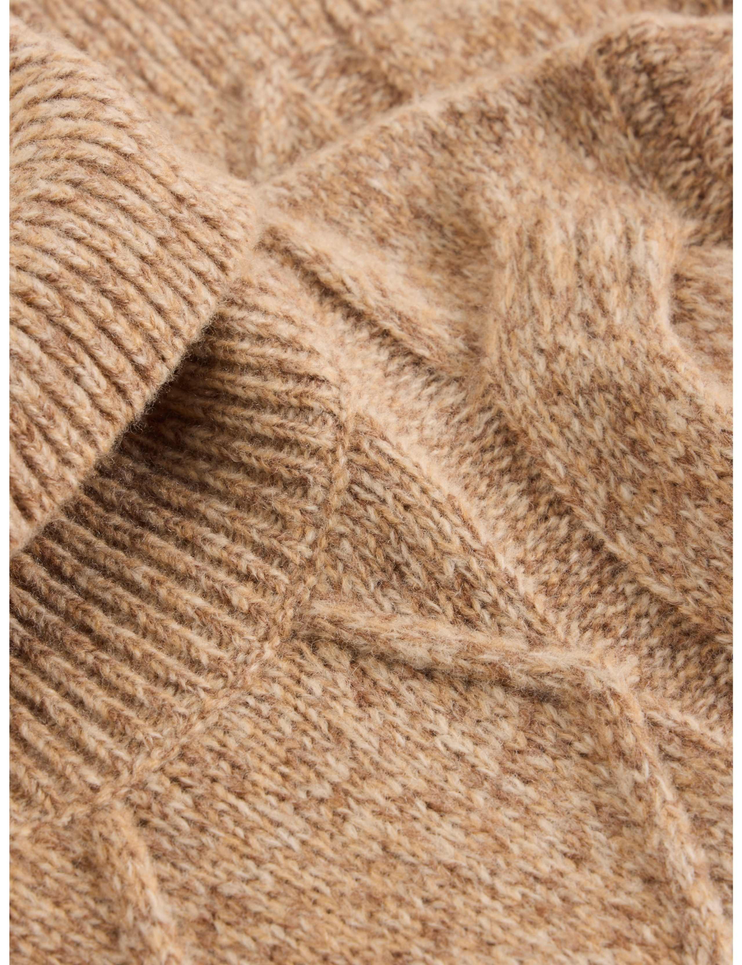 Wool Blend Cable Knit Roll Neck Jumper 6 of 6