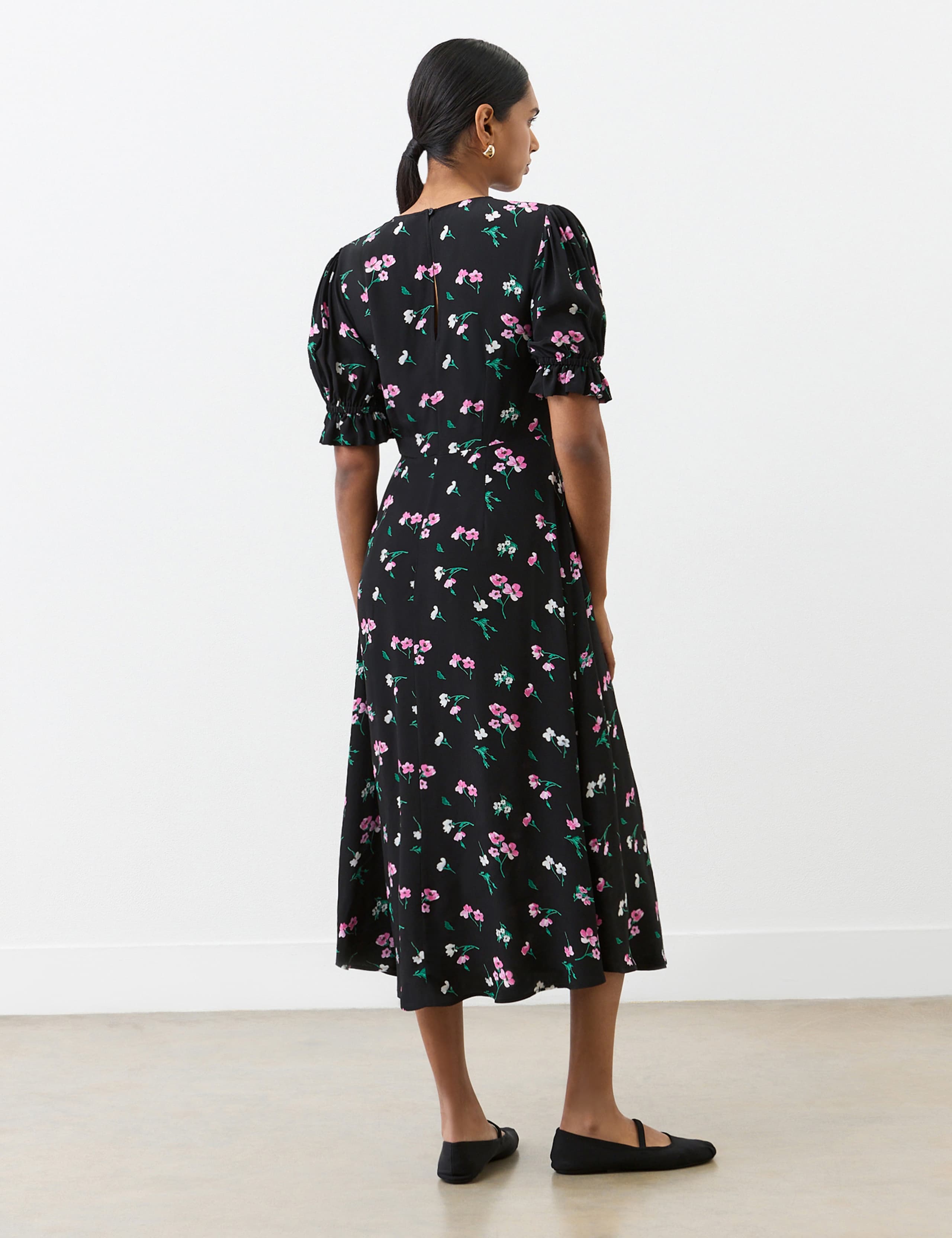 Floral Midi Tea Dress 2 of 4