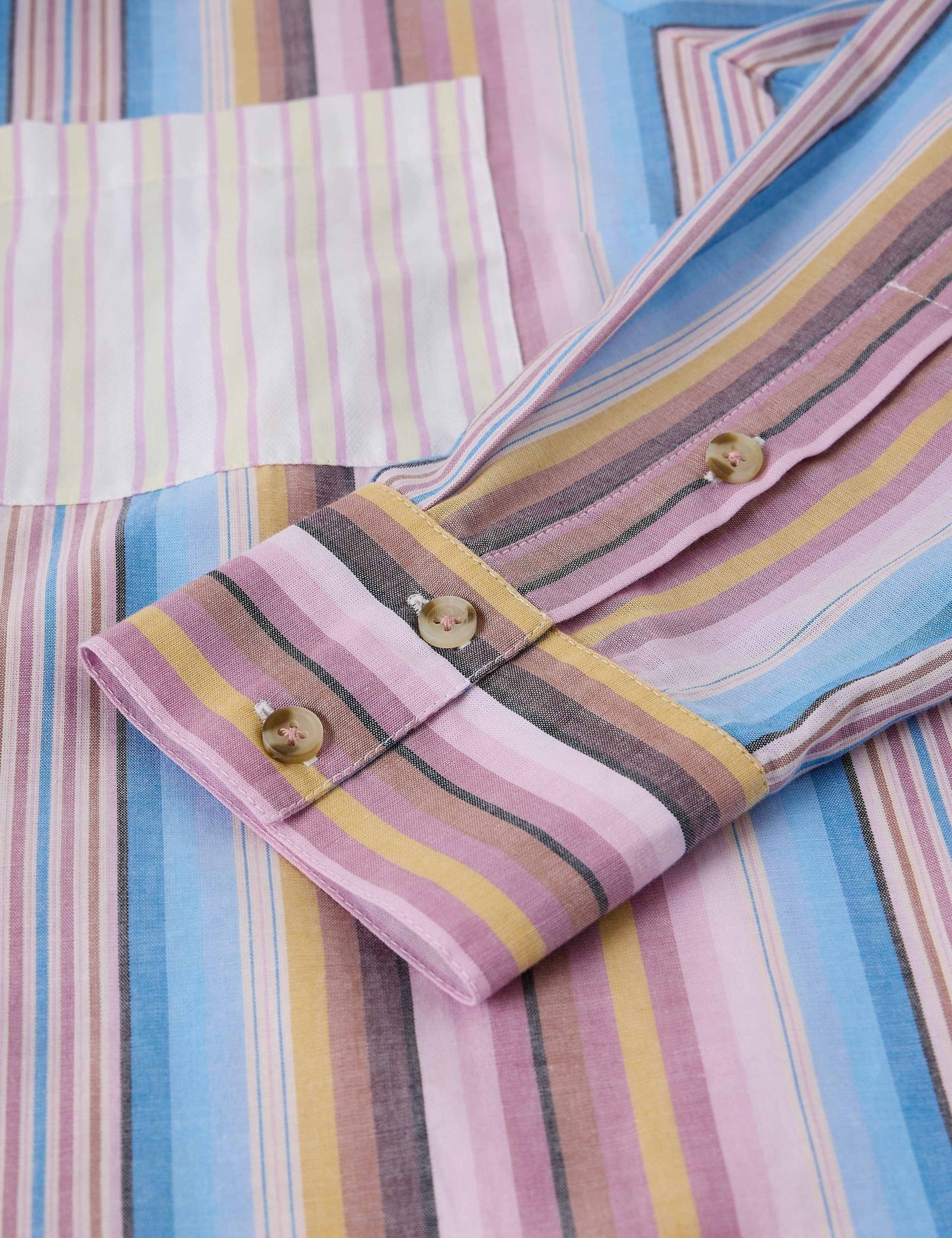 Pure Cotton Striped Relaxed Shirt 6 of 6