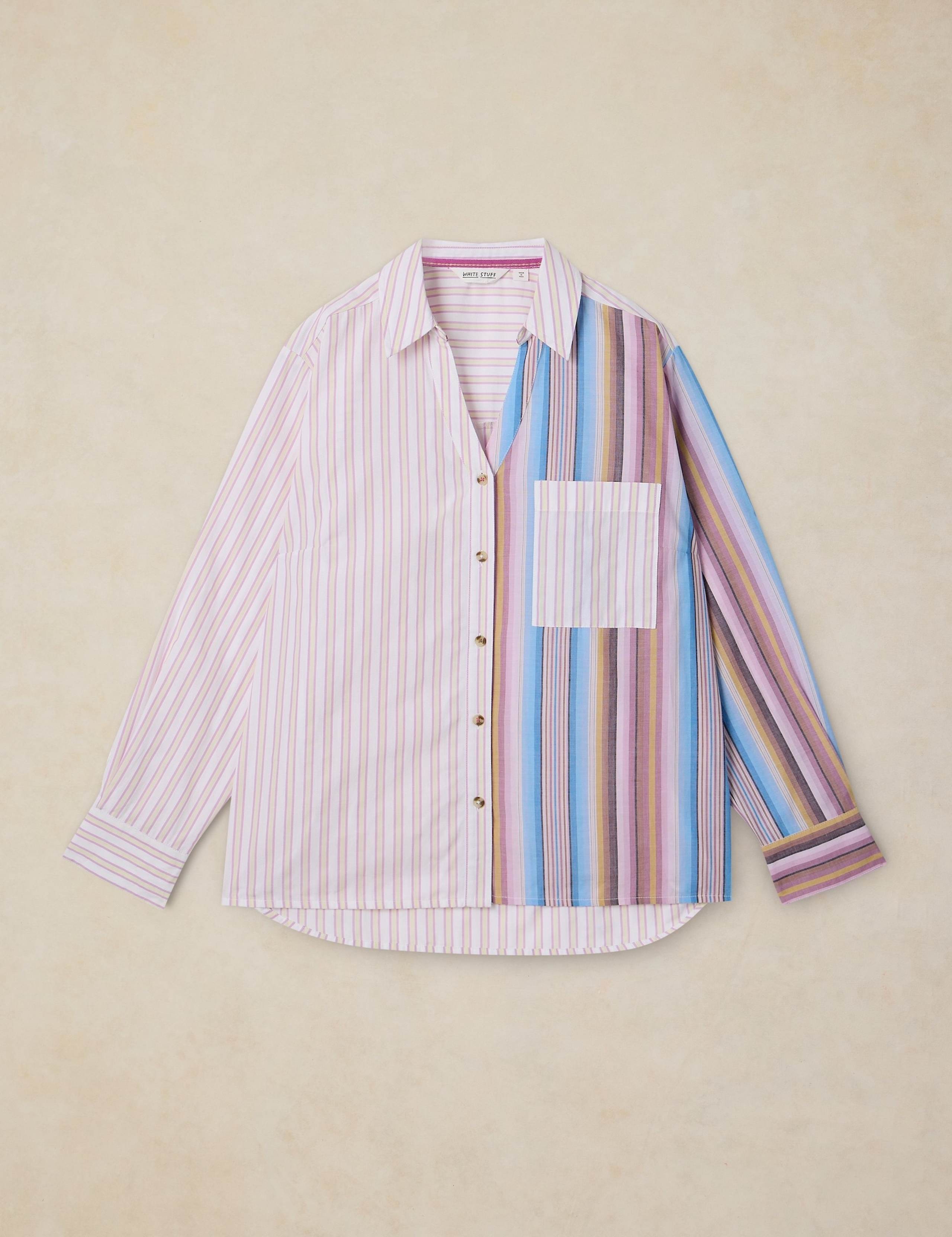 Pure Cotton Striped Relaxed Shirt 2 of 6
