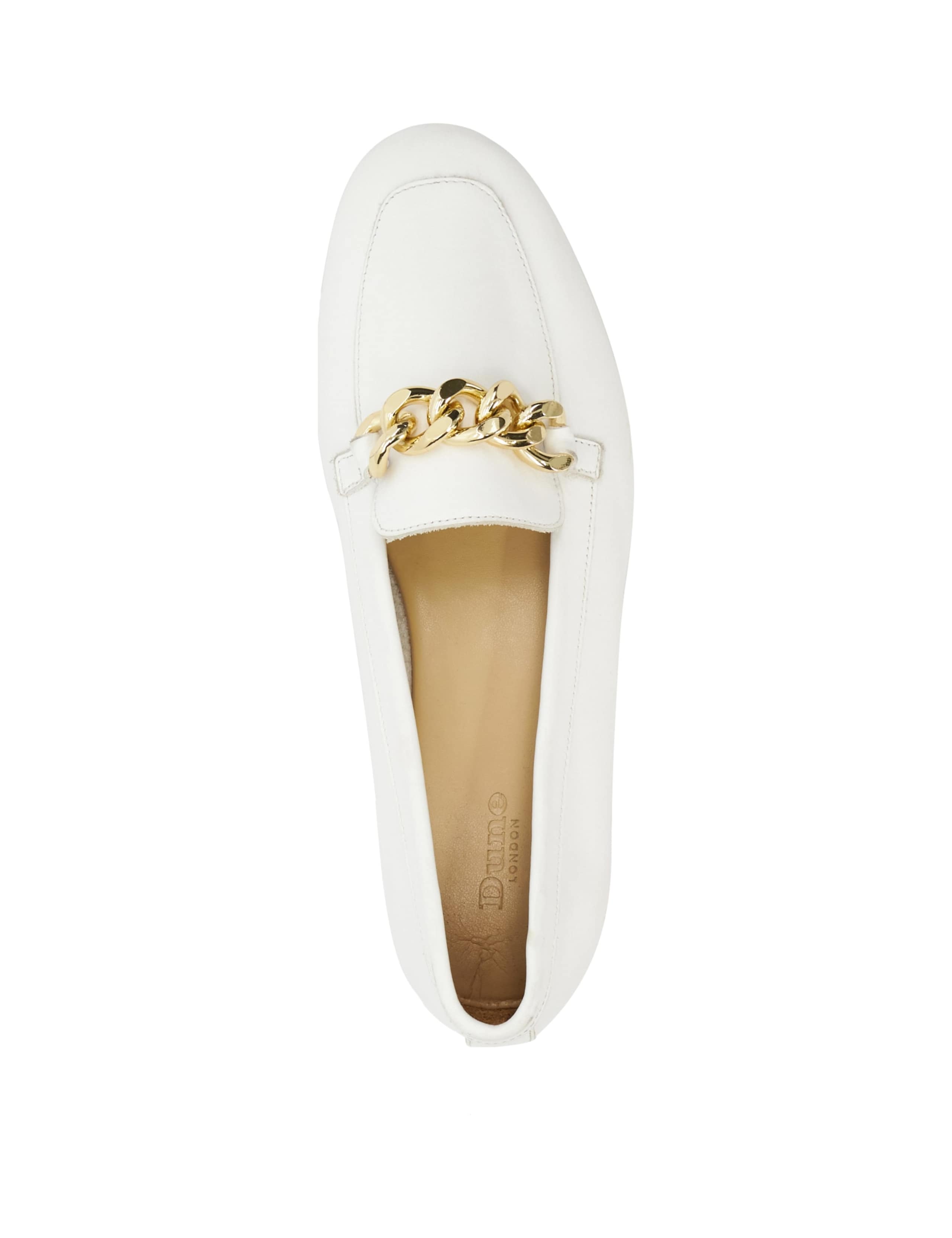 Leather Chain Detail Flat Loafers 4 of 4