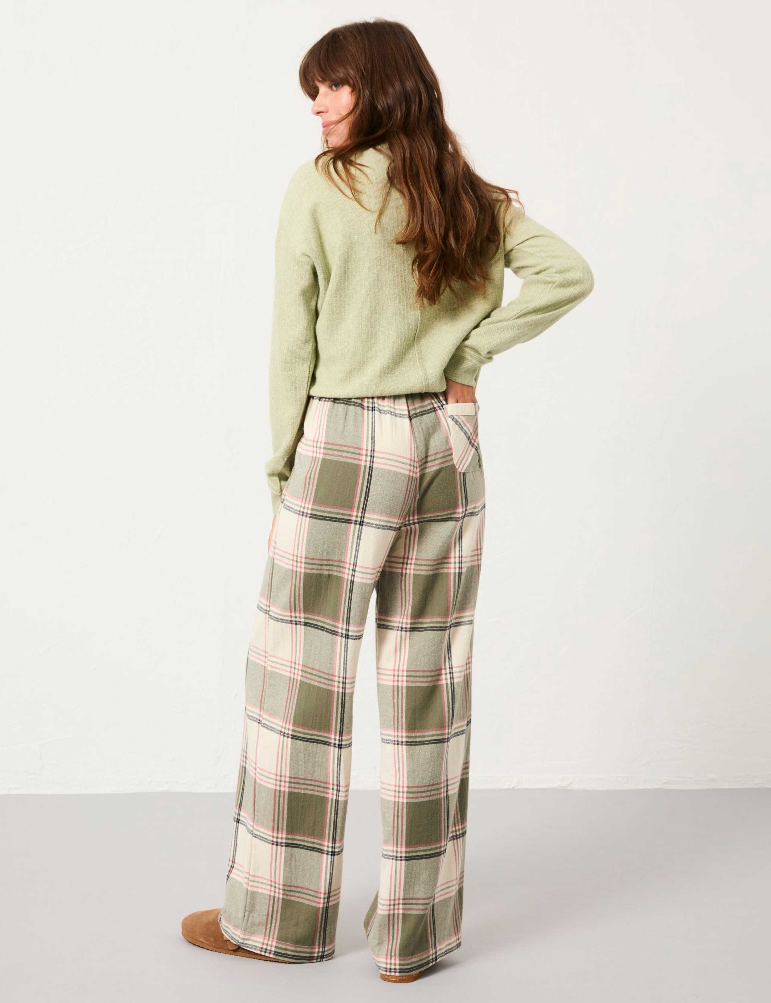 Pure Cotton Checked Pyjama Bottoms 5 of 5