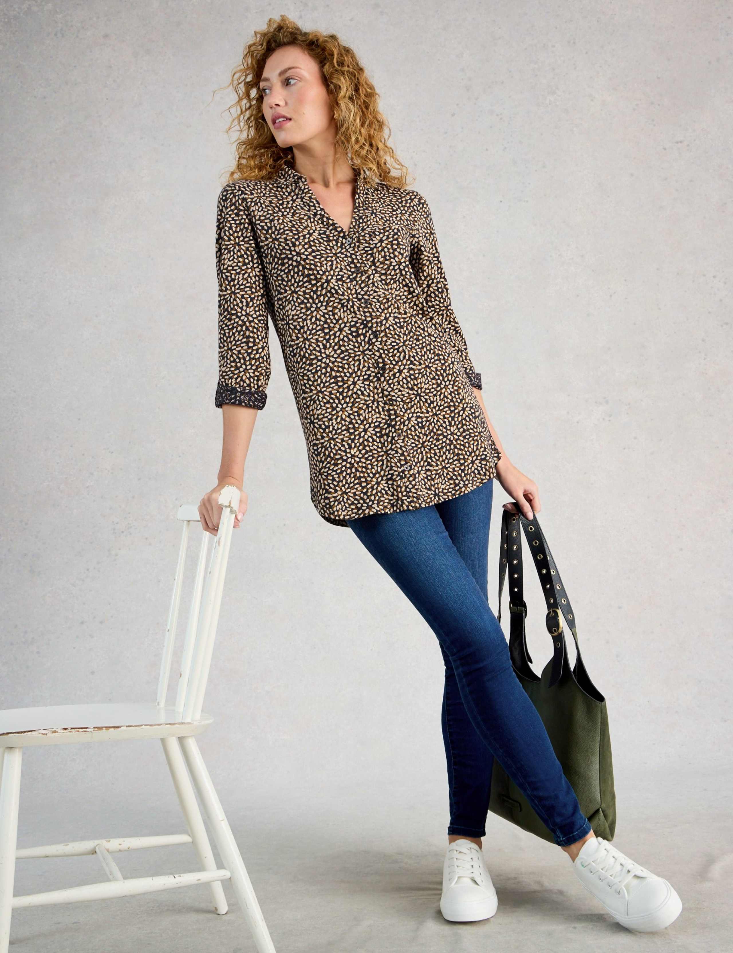 Pure Cotton Floral Longline Tunic 5 of 6