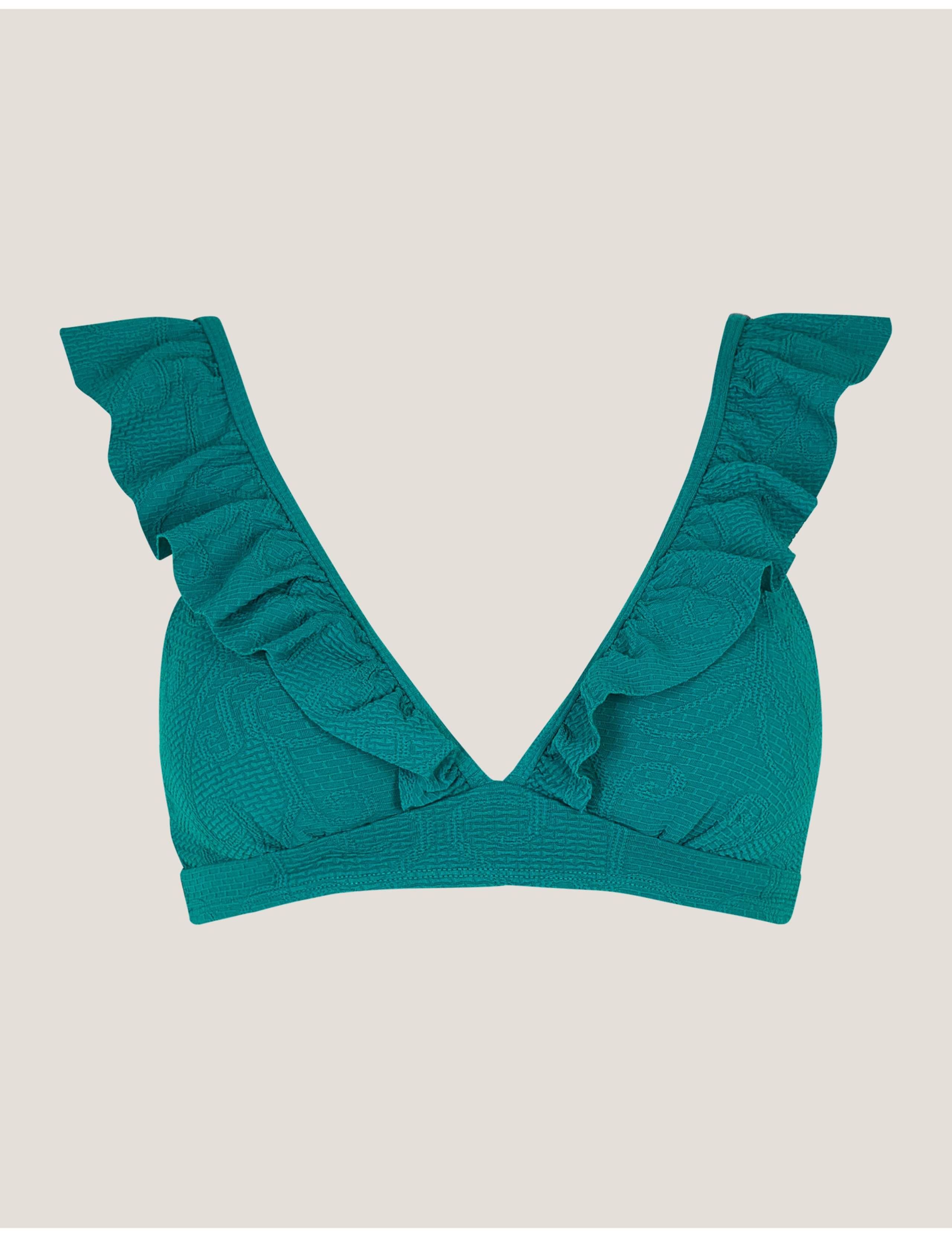 Ruffle V-Neck Bikini Top 2 of 4