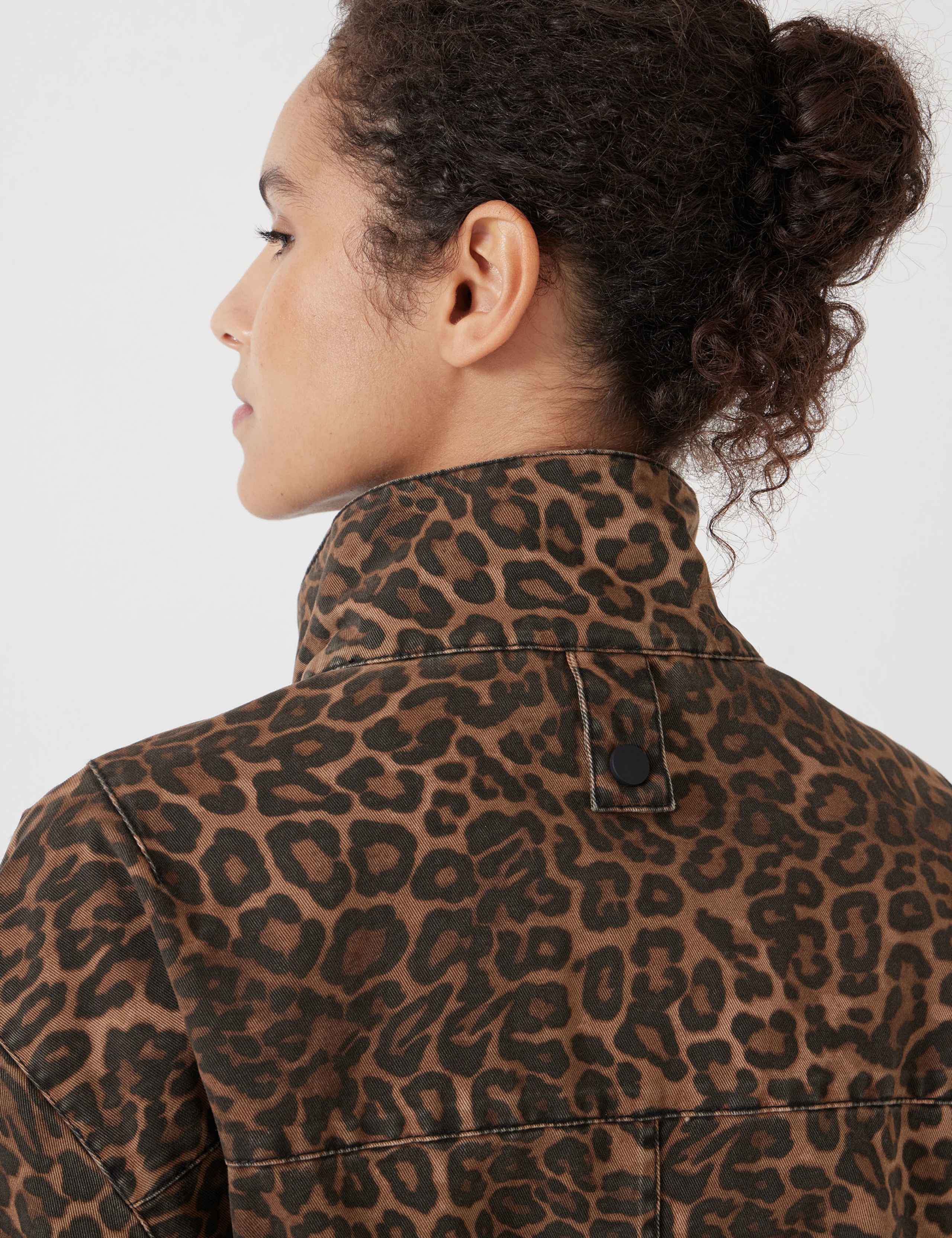 Pure Cotton Leopard Print Utility Parka 4 of 6
