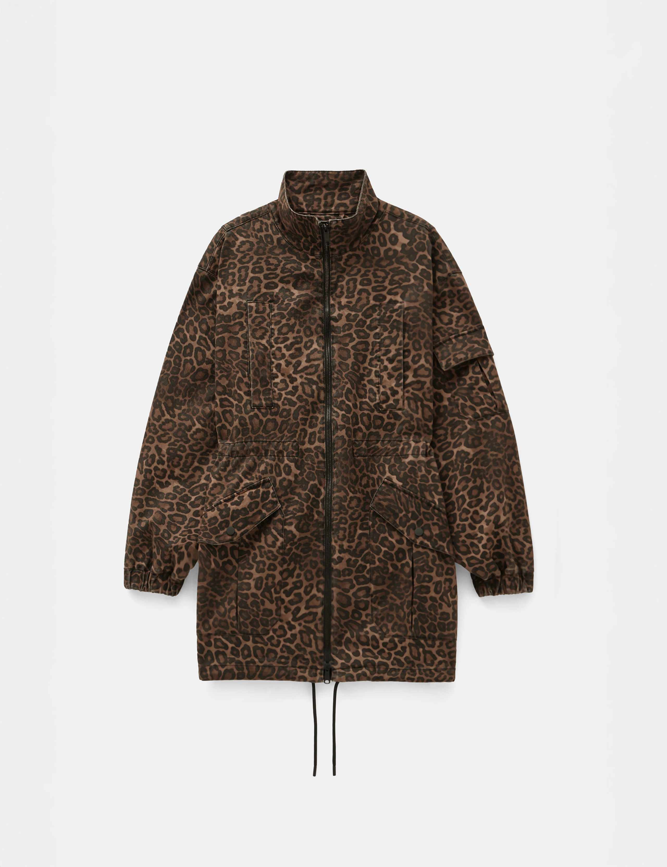 Pure Cotton Leopard Print Utility Parka 2 of 6