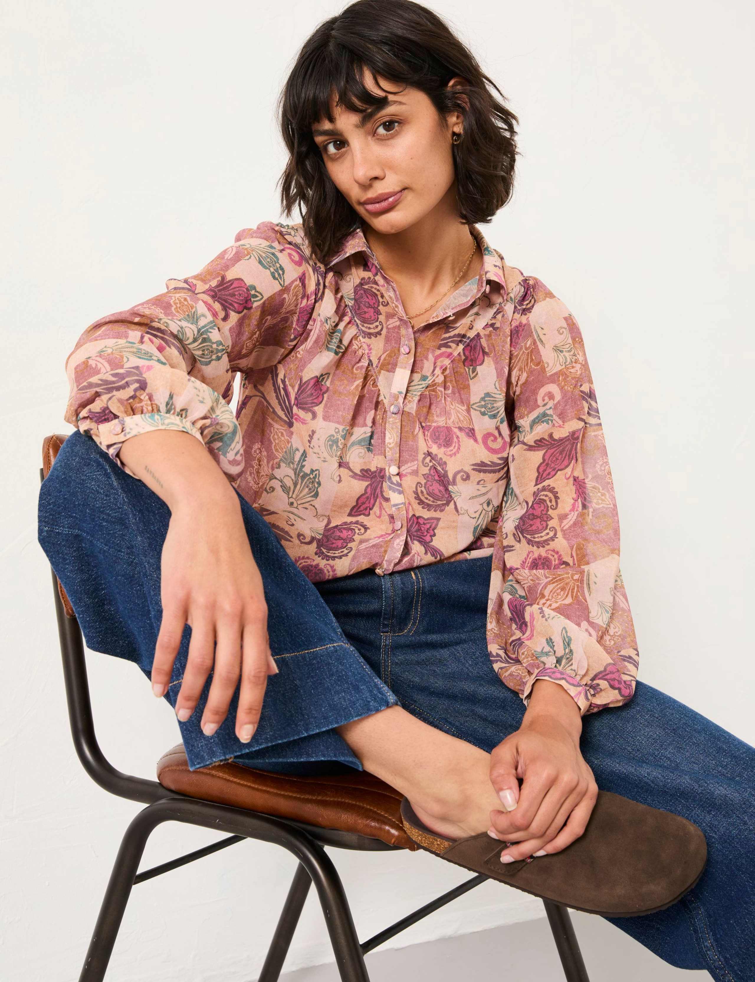 Floral Collared Blouse 3 of 6