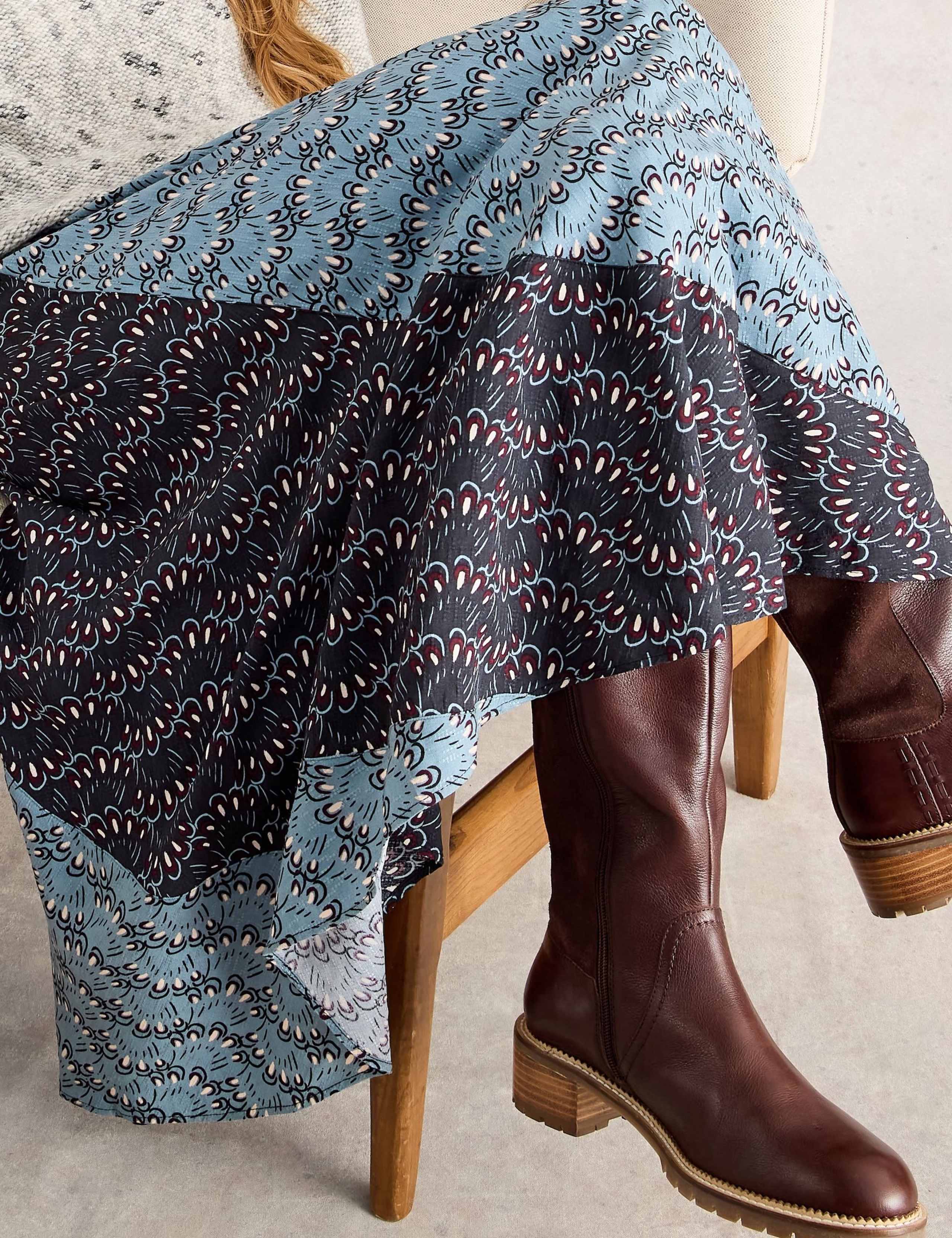 Printed Maxi A-Line Skirt 5 of 6