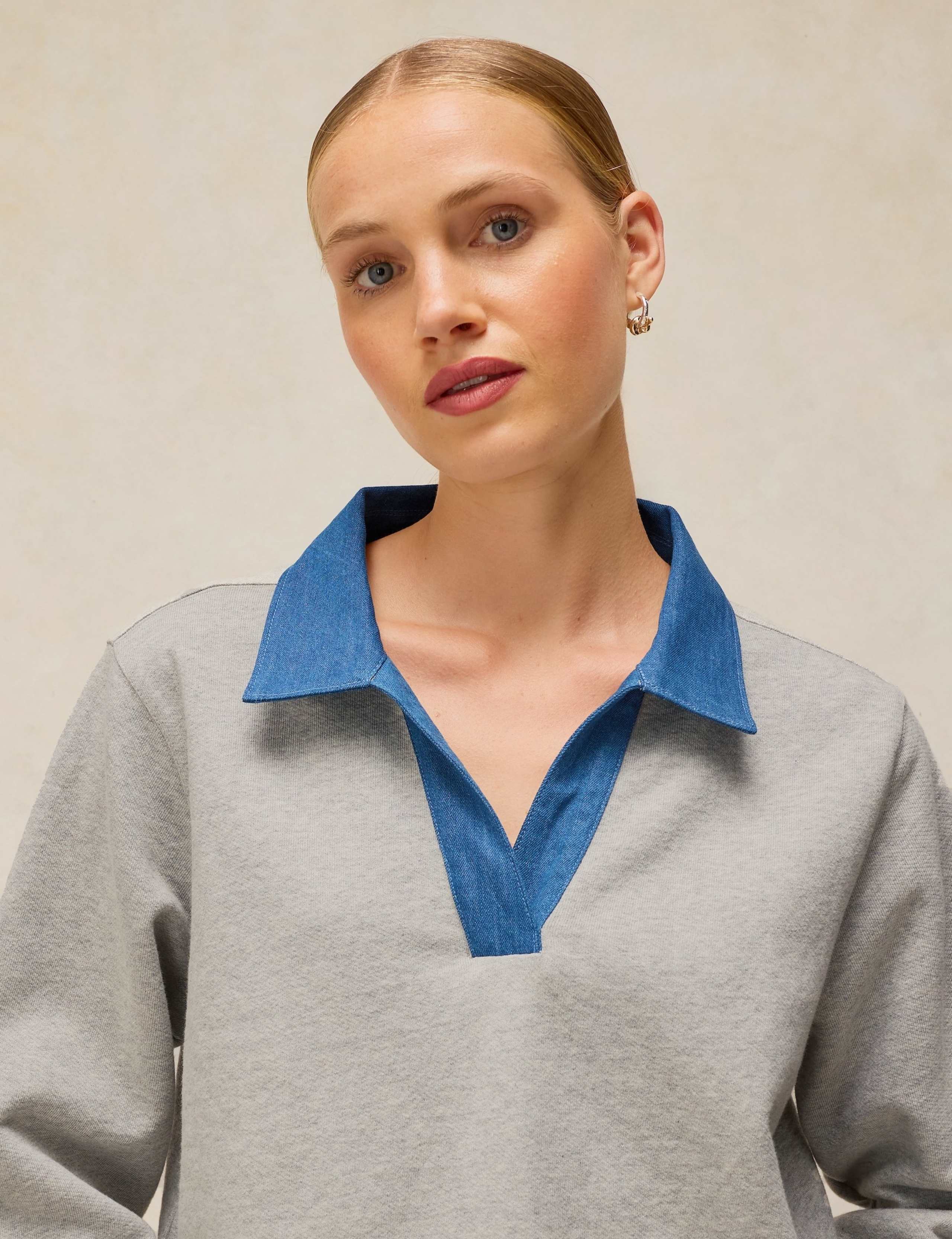 Pure Cotton Collared Sweatshirt 4 of 6