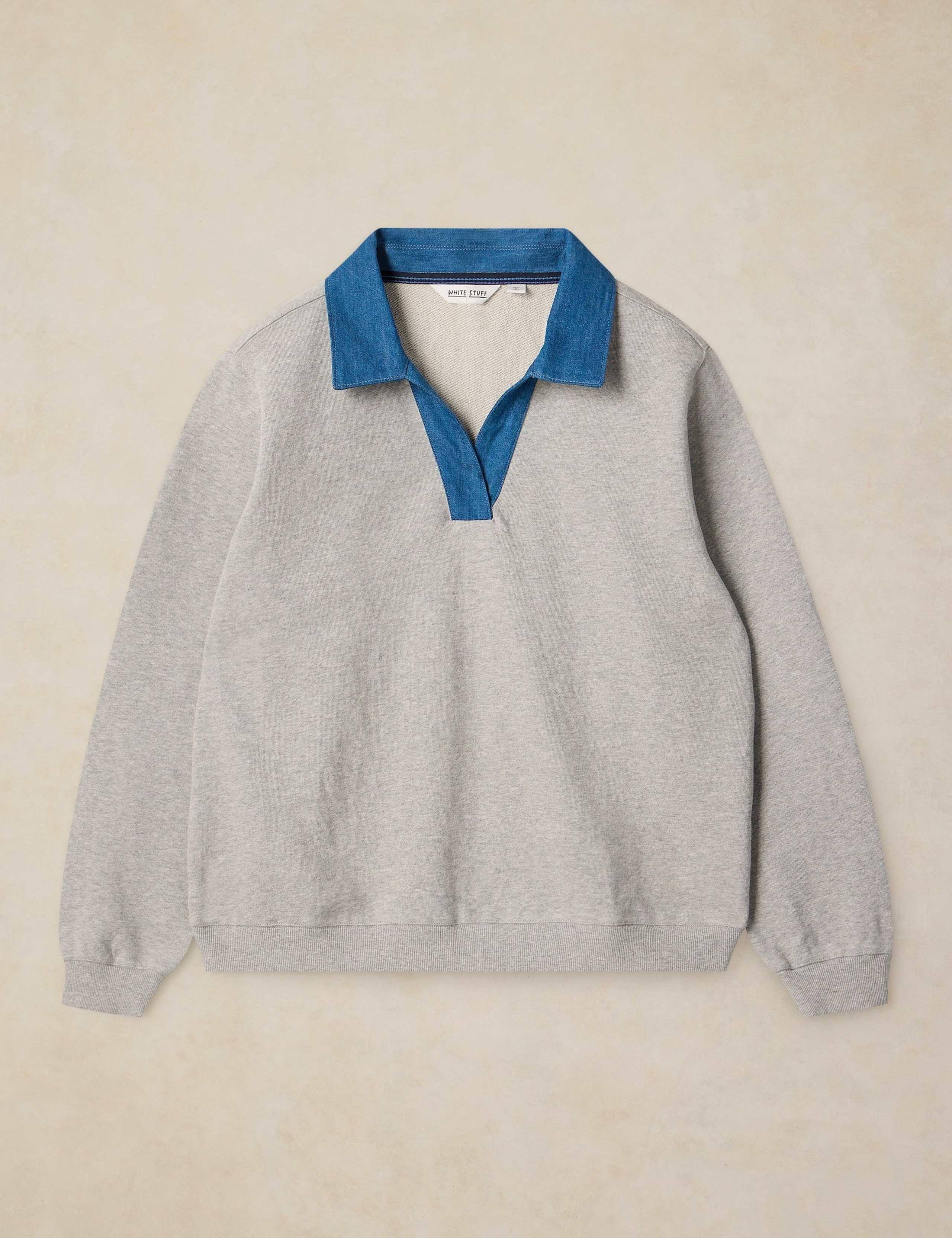 Pure Cotton Collared Sweatshirt 2 of 6