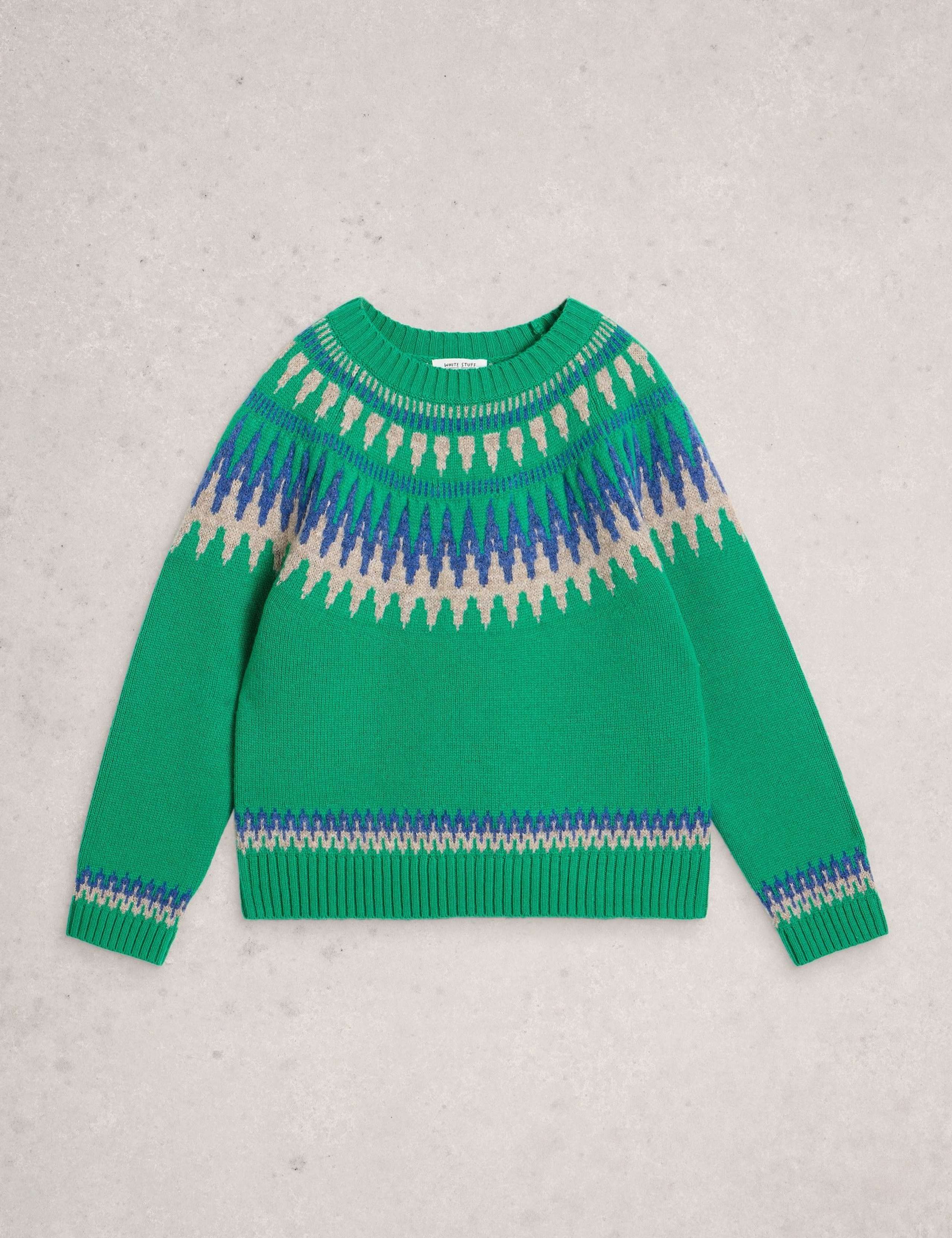 Lambswool Rich Fair Isle Crew Neck Jumper 2 of 7