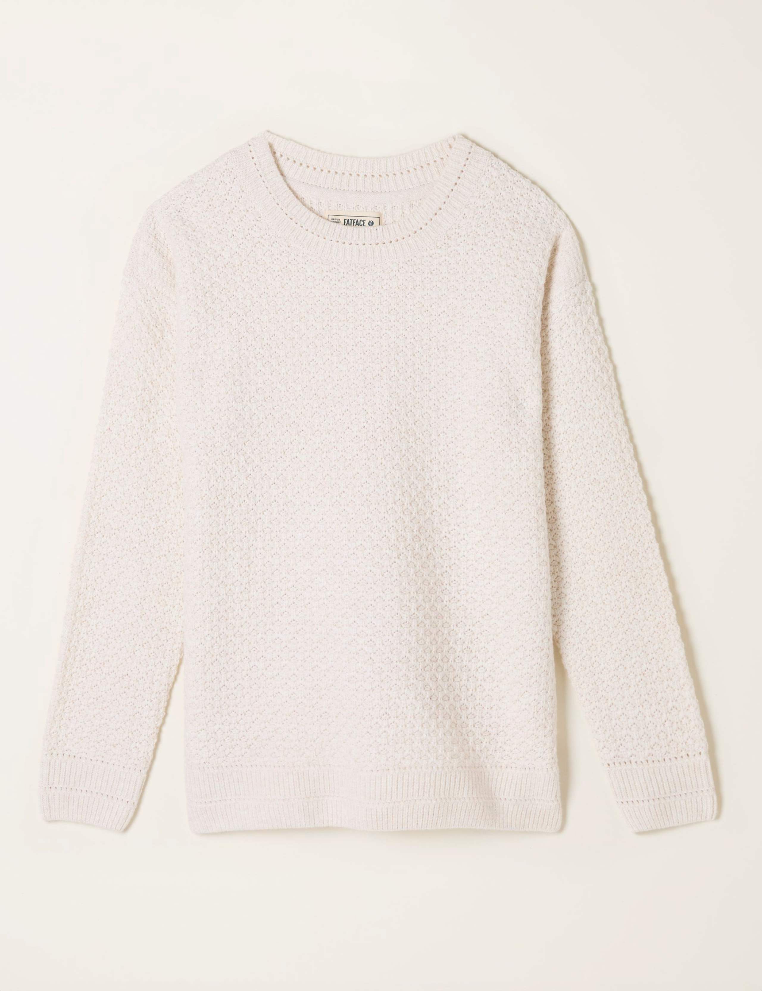 Textured Crew Neck Split Hem Jumper 2 of 4