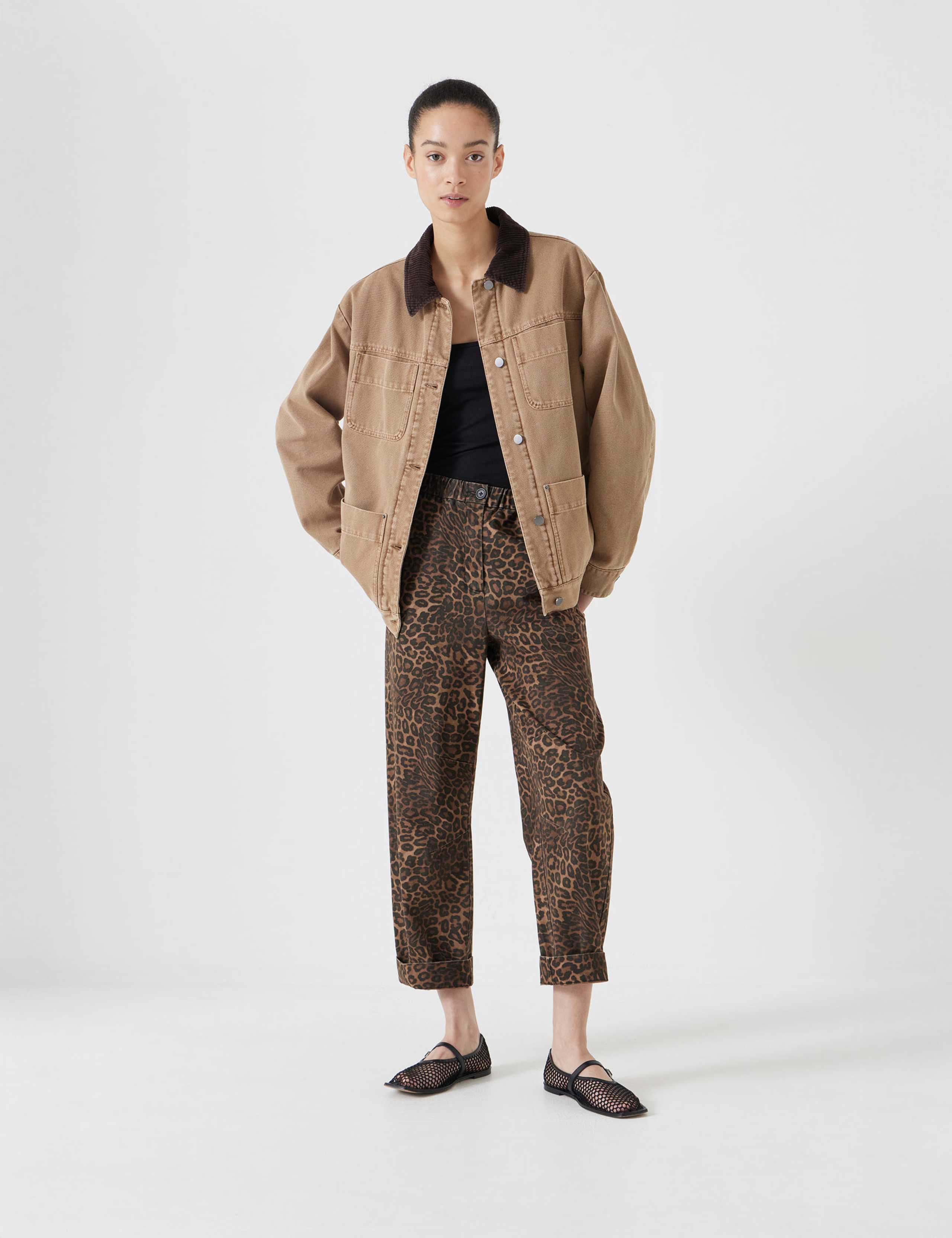 Pure Cotton Oversized Trucker Jacket 3 of 5