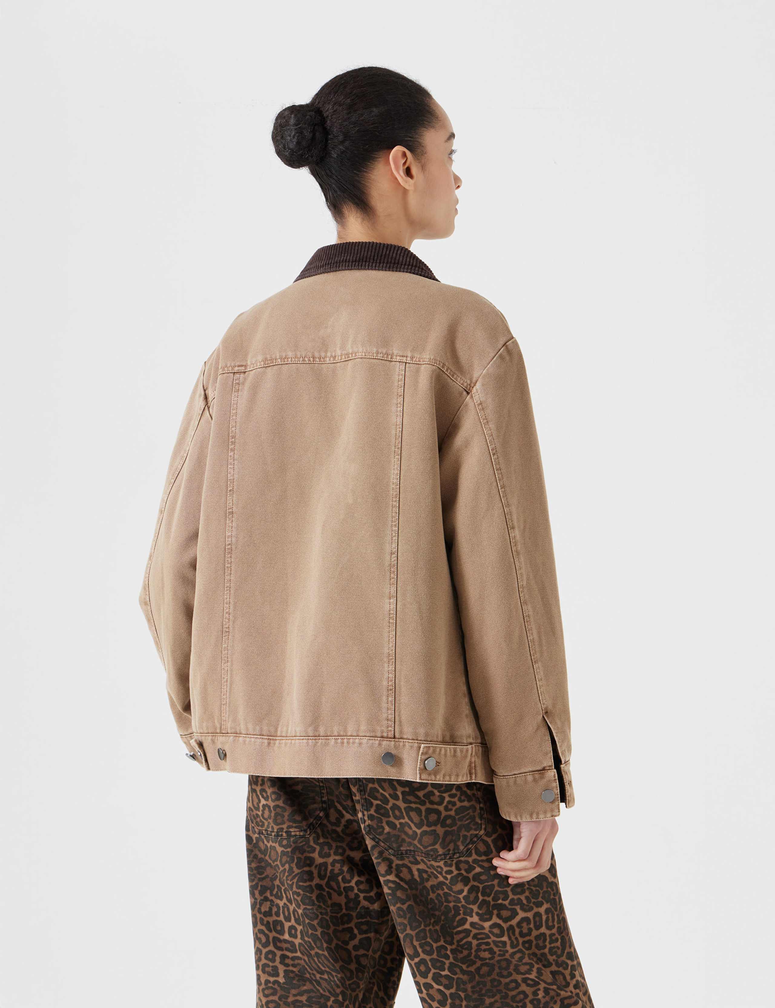 Pure Cotton Oversized Trucker Jacket 4 of 5