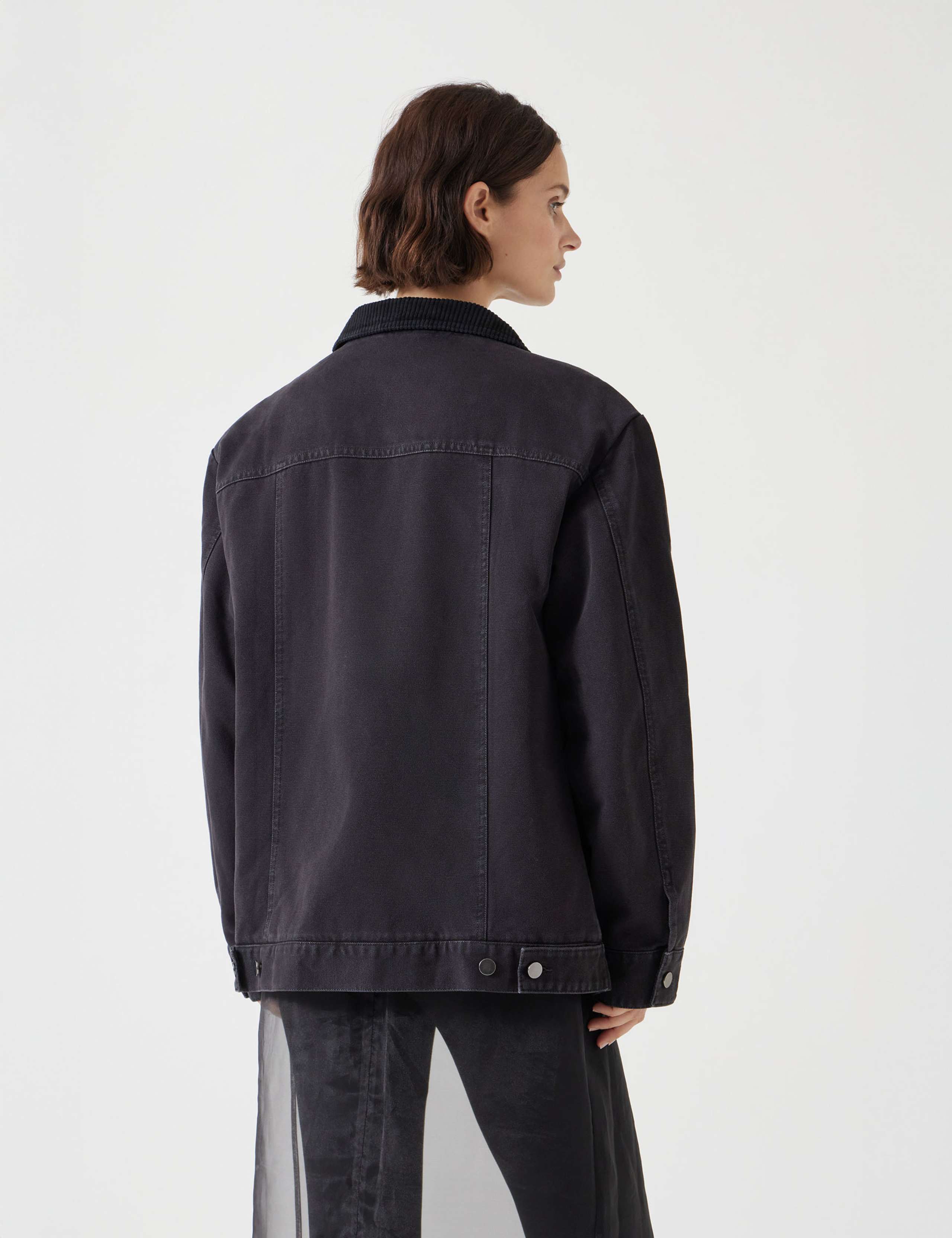 Pure Cotton Oversized Trucker Jacket 4 of 5