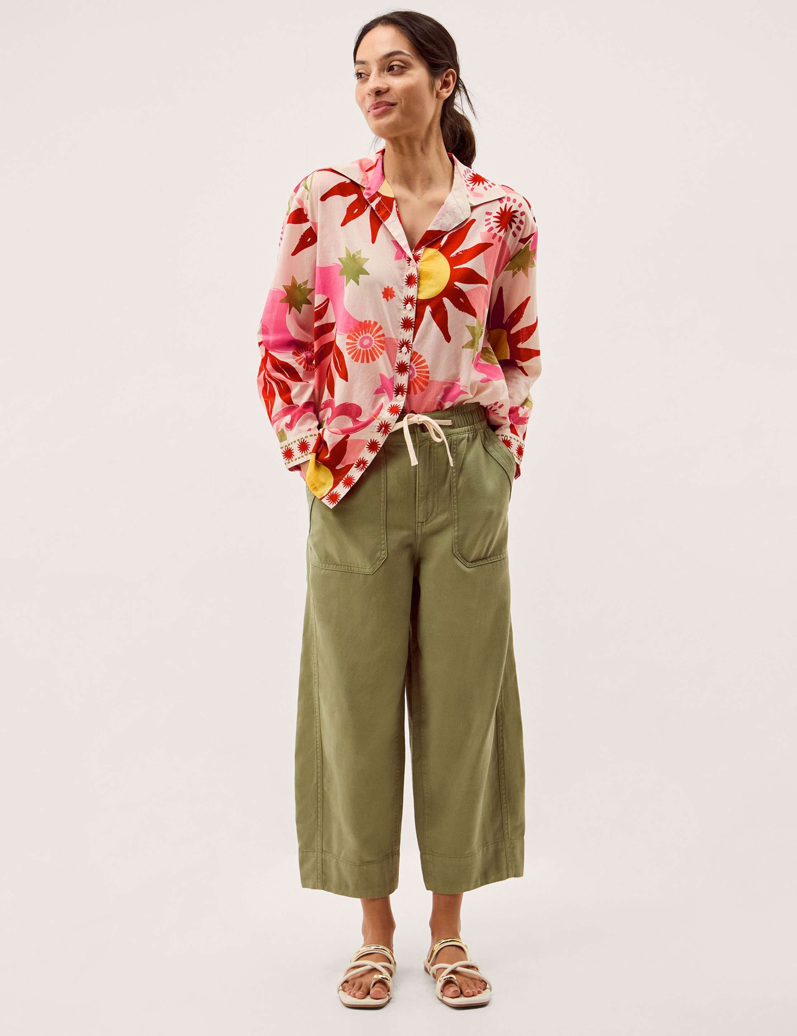 Pure Cotton Sun Print Button Through Shirt 3 of 5