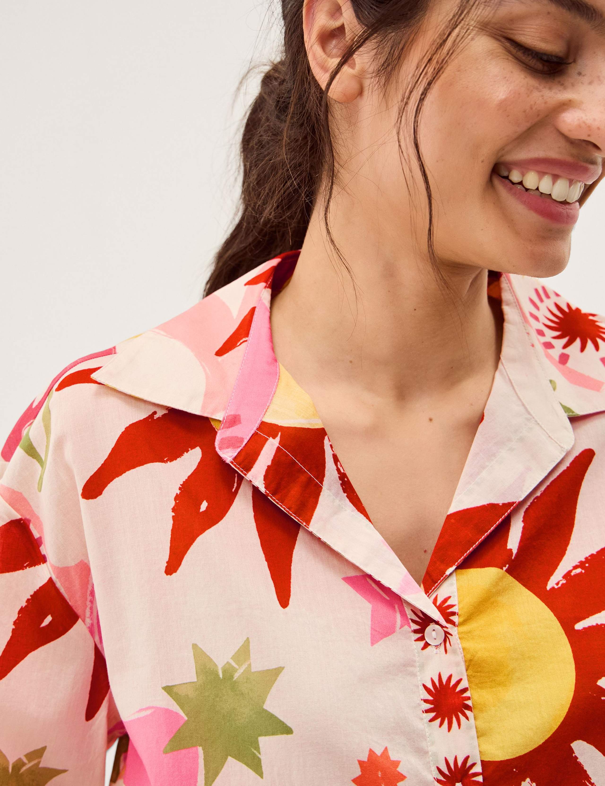 Pure Cotton Sun Print Button Through Shirt 5 of 5