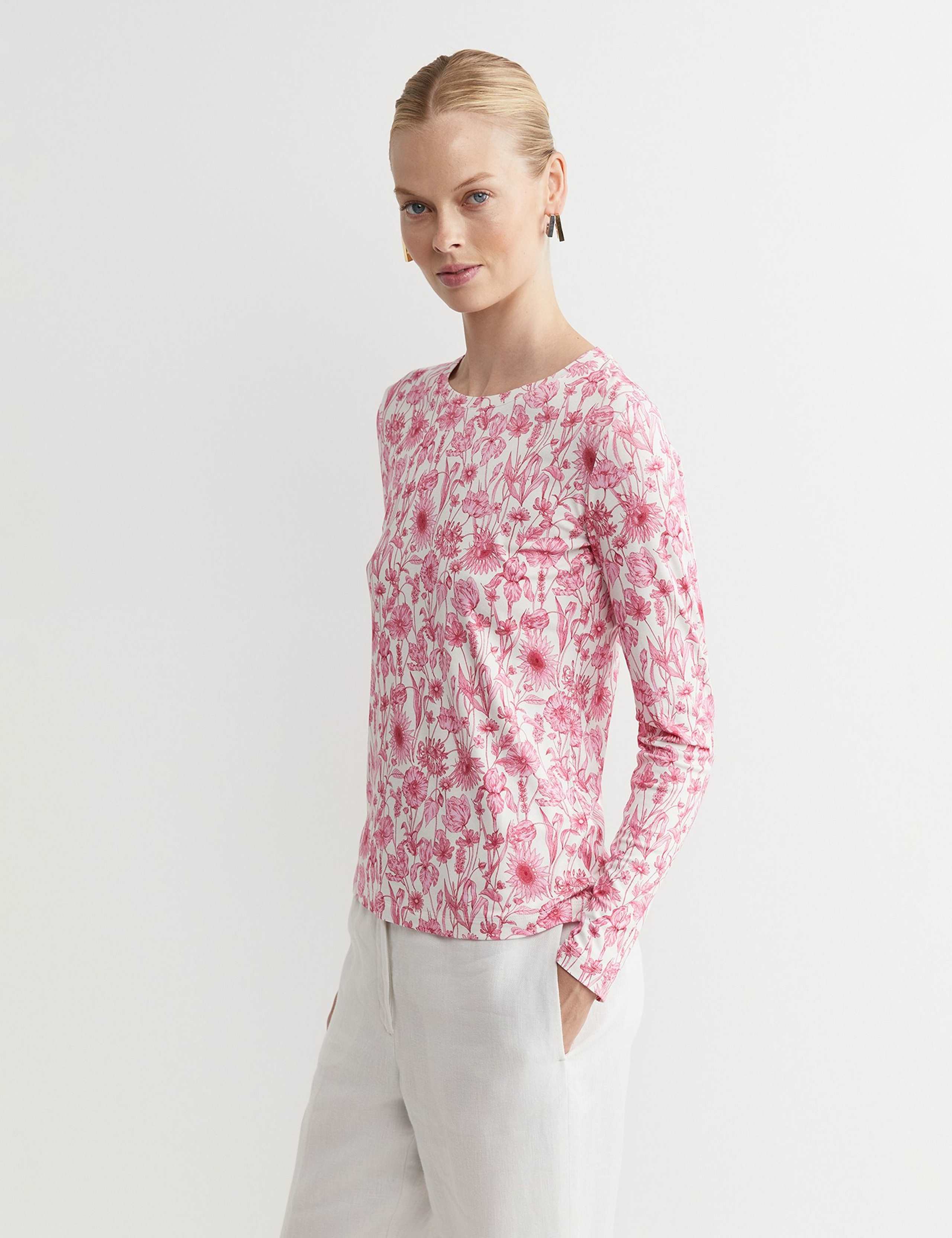 Jersey Floral Top 5 of 5
