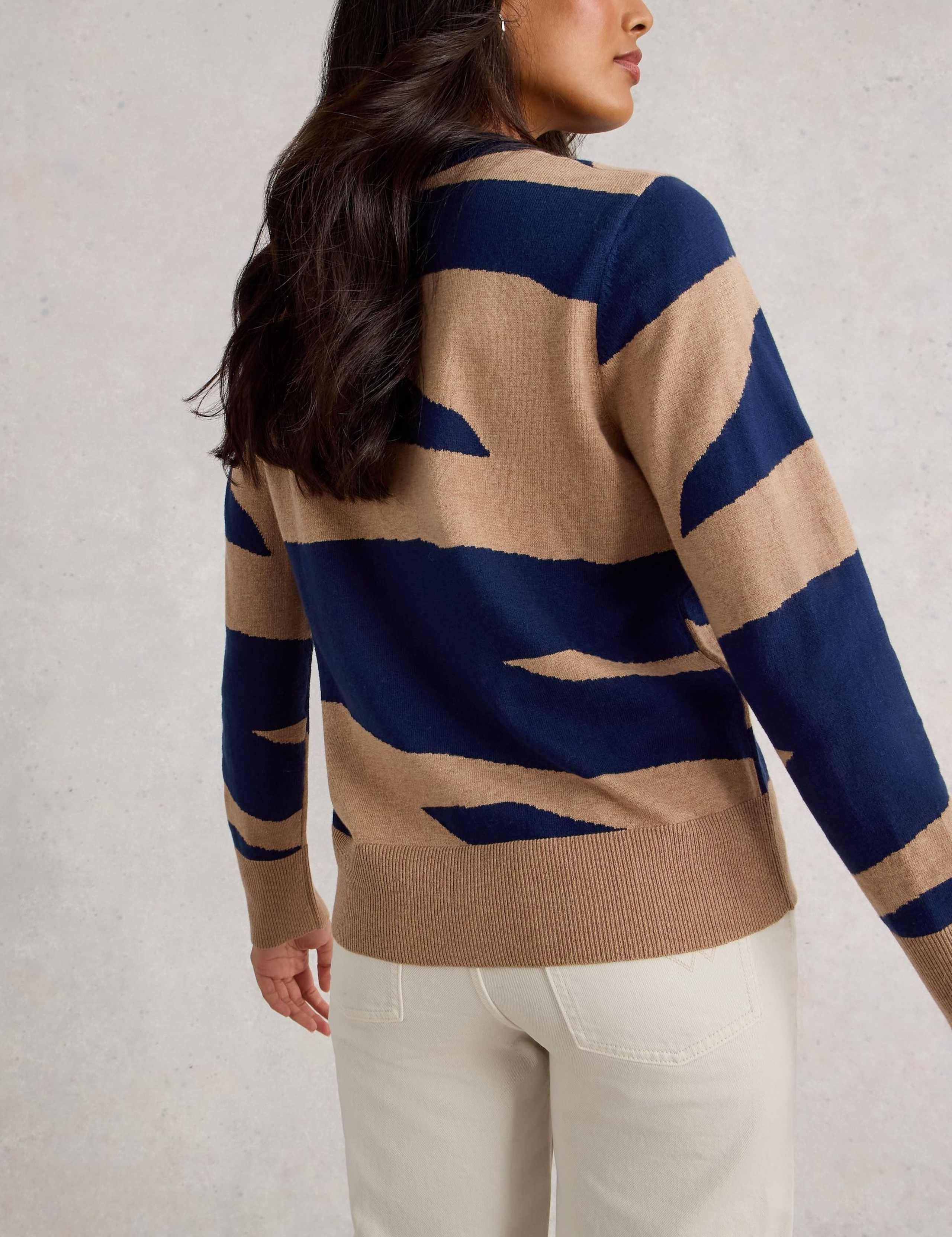 Merino Wool Blend Abstract Jumper 4 of 6