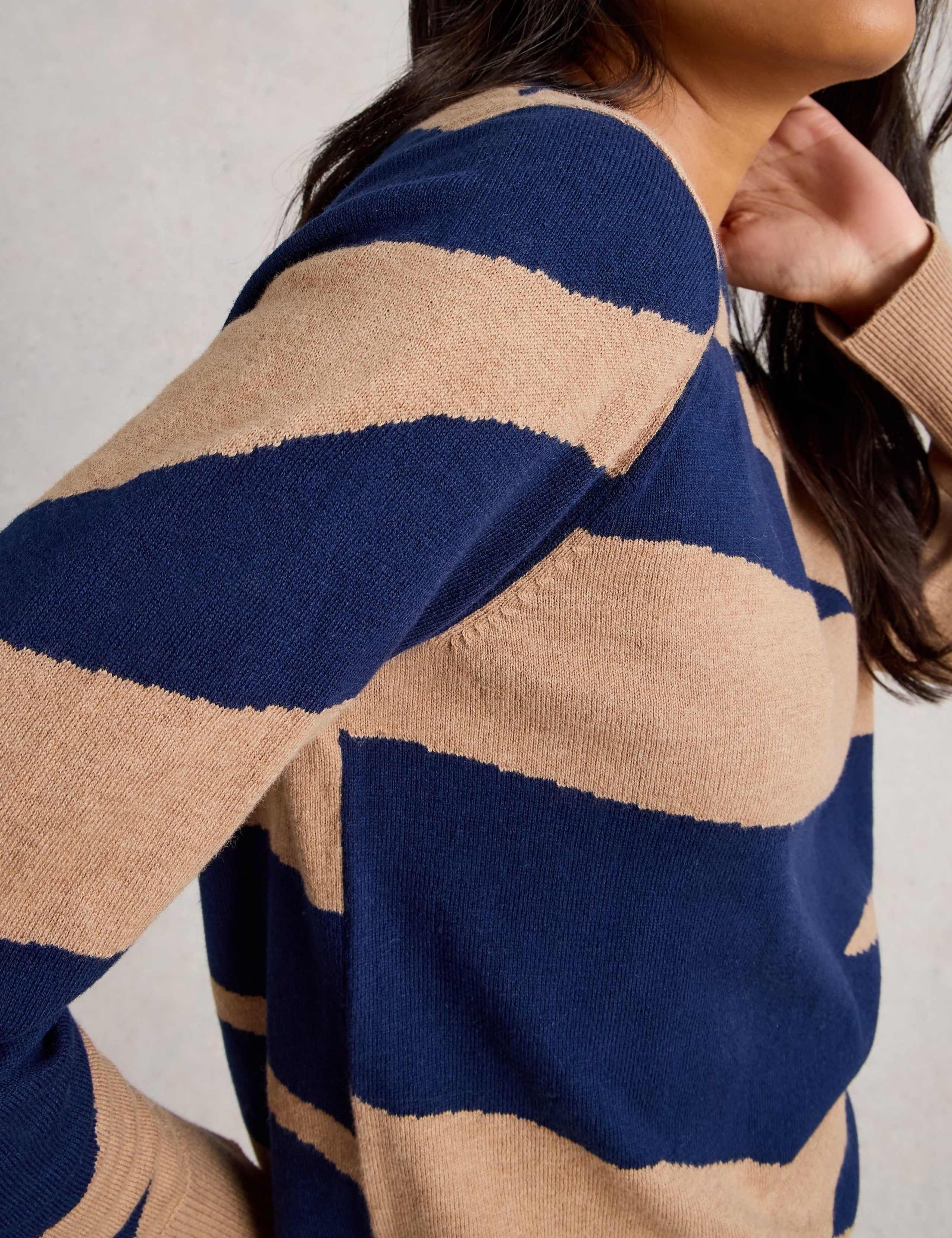 Merino Wool Blend Abstract Jumper 5 of 6