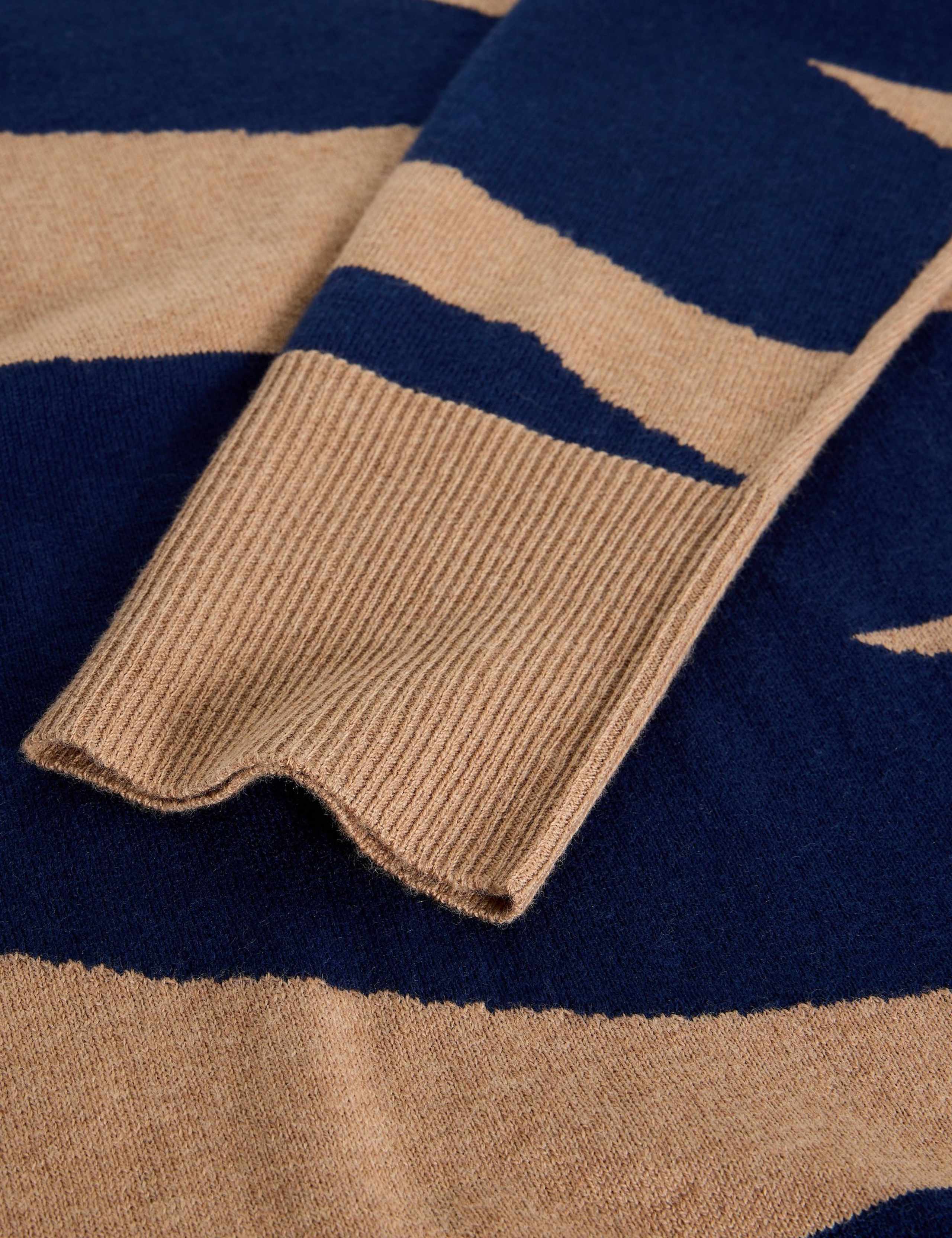Merino Wool Blend Abstract Jumper 6 of 6