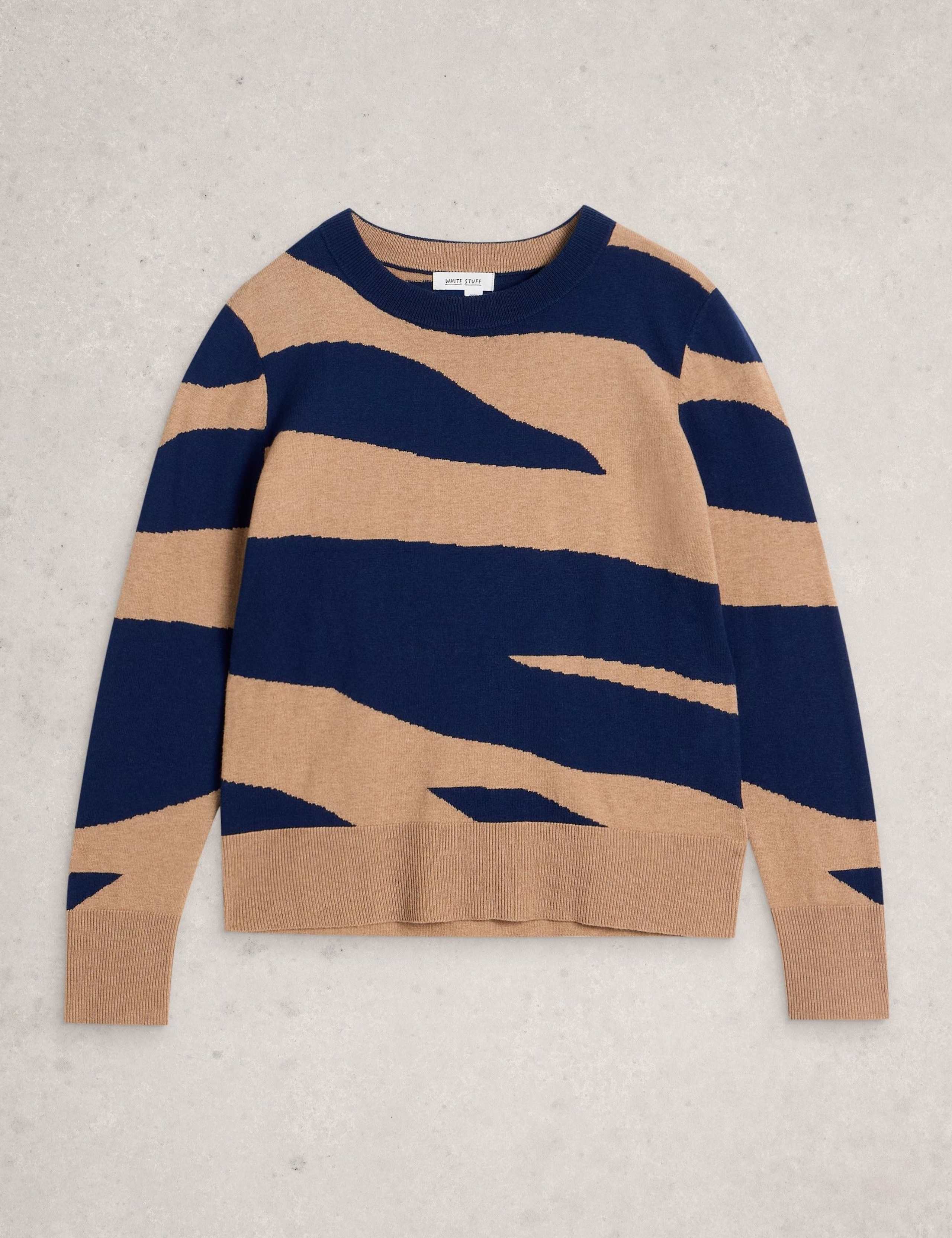 Merino Wool Blend Abstract Jumper 2 of 6