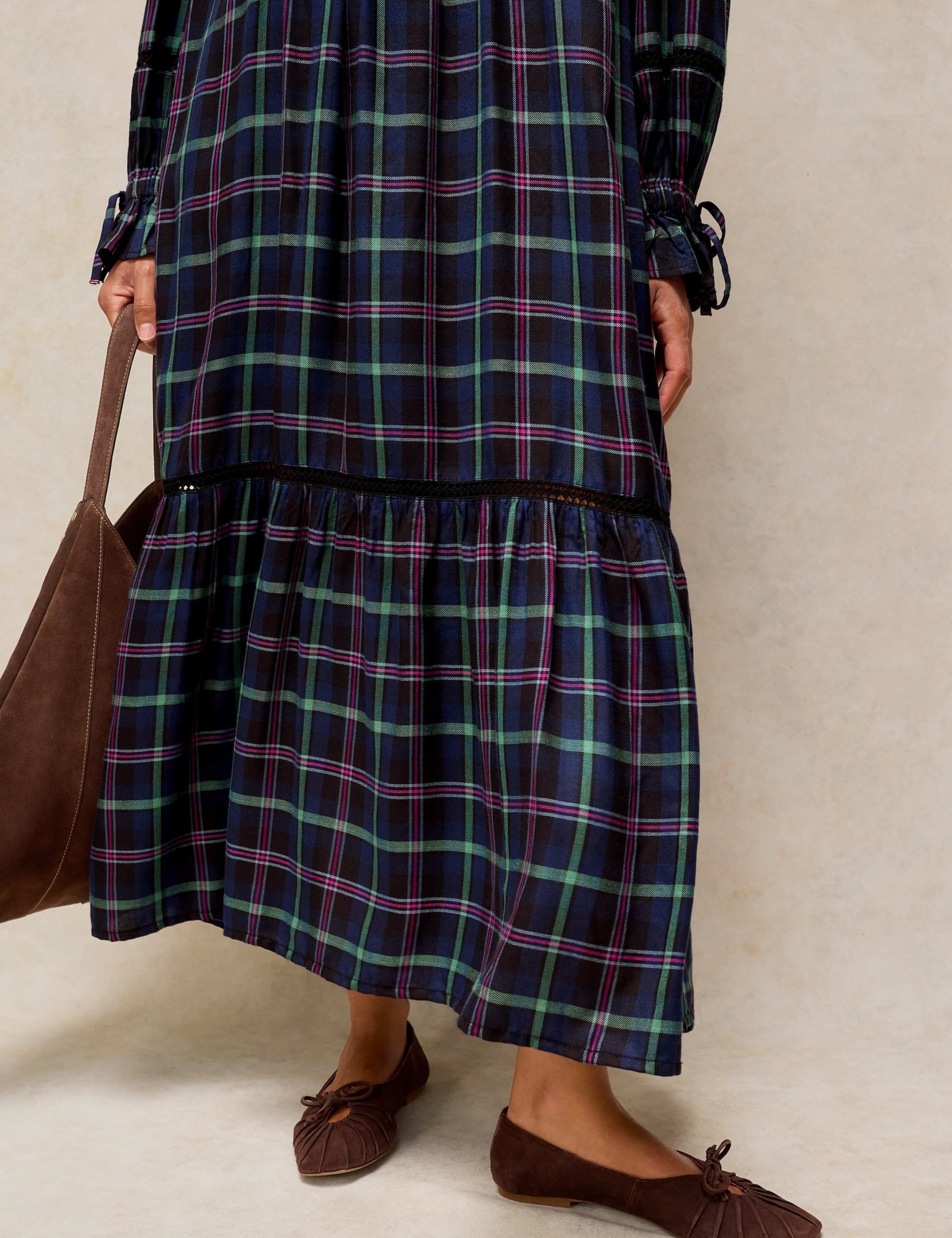 Eleanor Poet Notch Neck Midi Dress 5 of 6