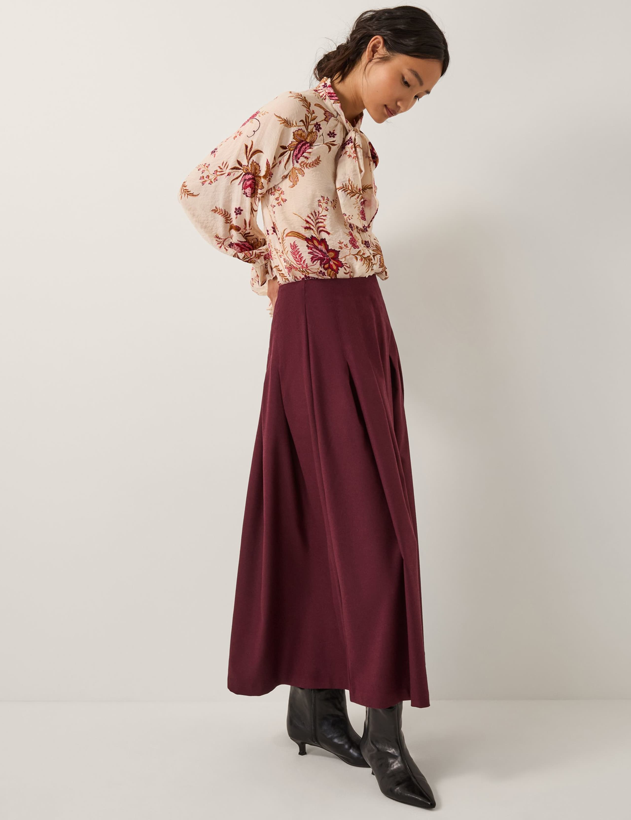 Pleated Midi Skirt 2 of 4