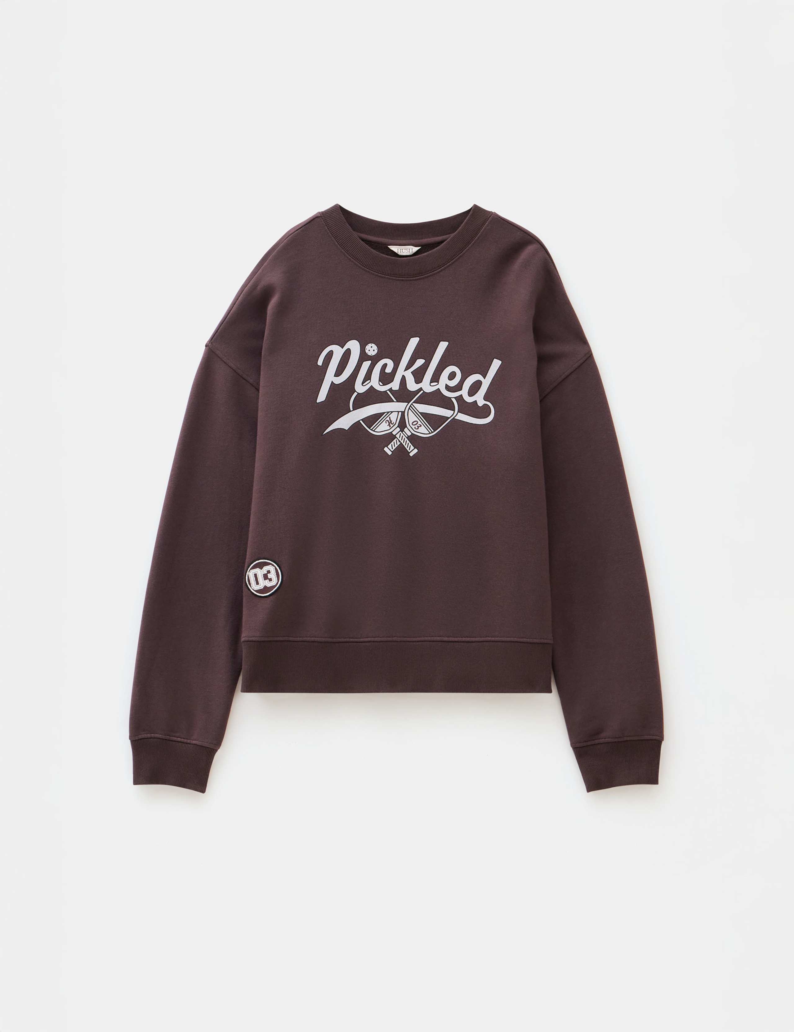 Pure Cotton Crew Neck Slogan Sweatshirt 2 of 6