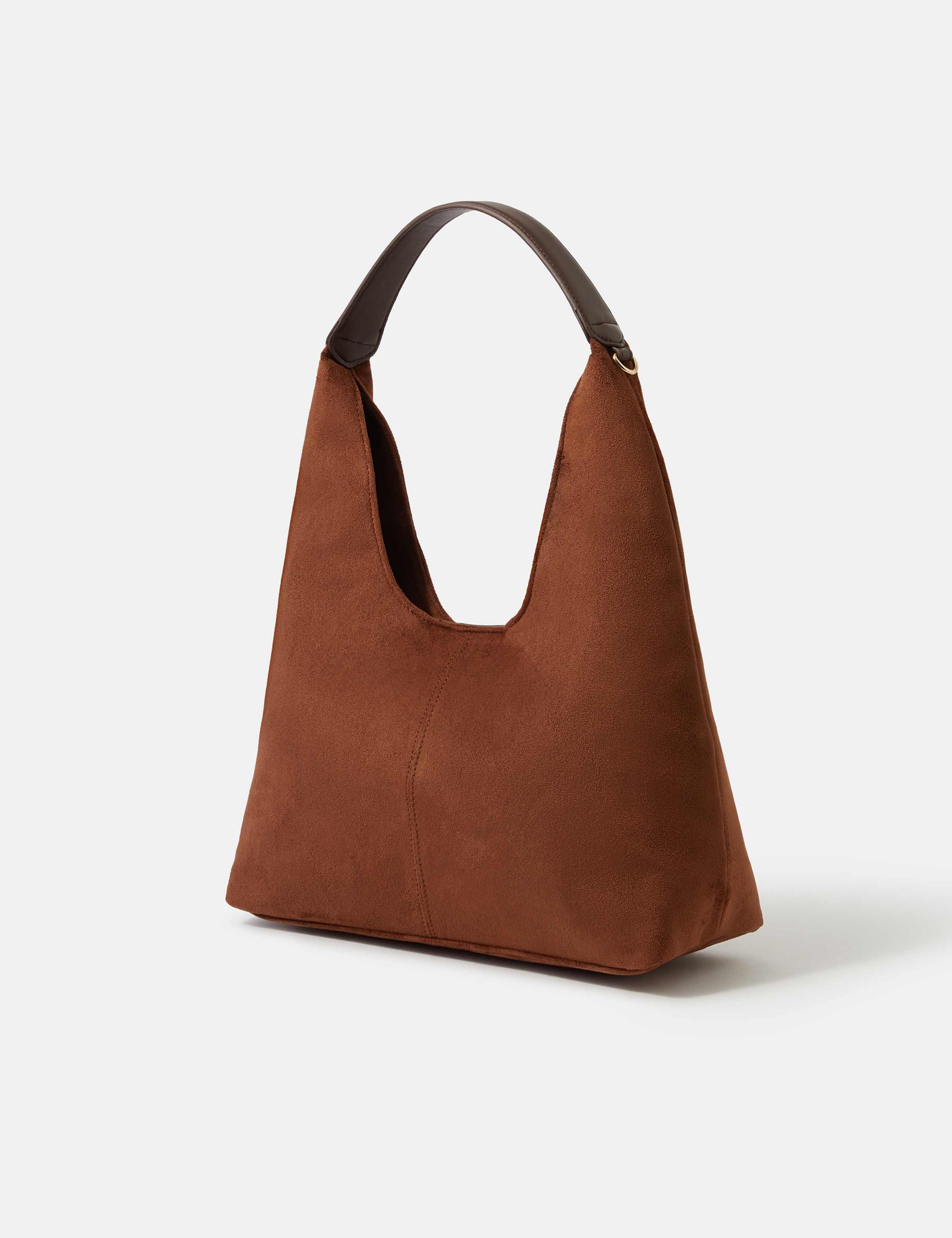 Suedette Slouch Shoulder Bag 3 of 5