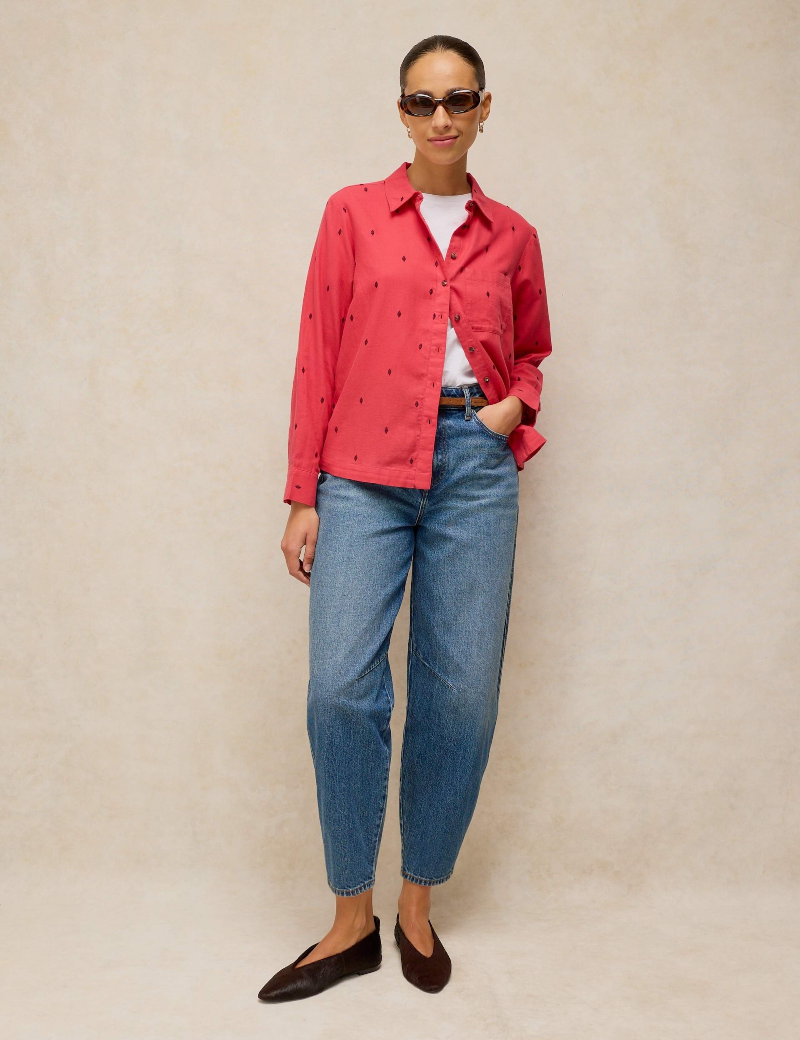 Pure Cotton Embroidered Shirt 3 of 6