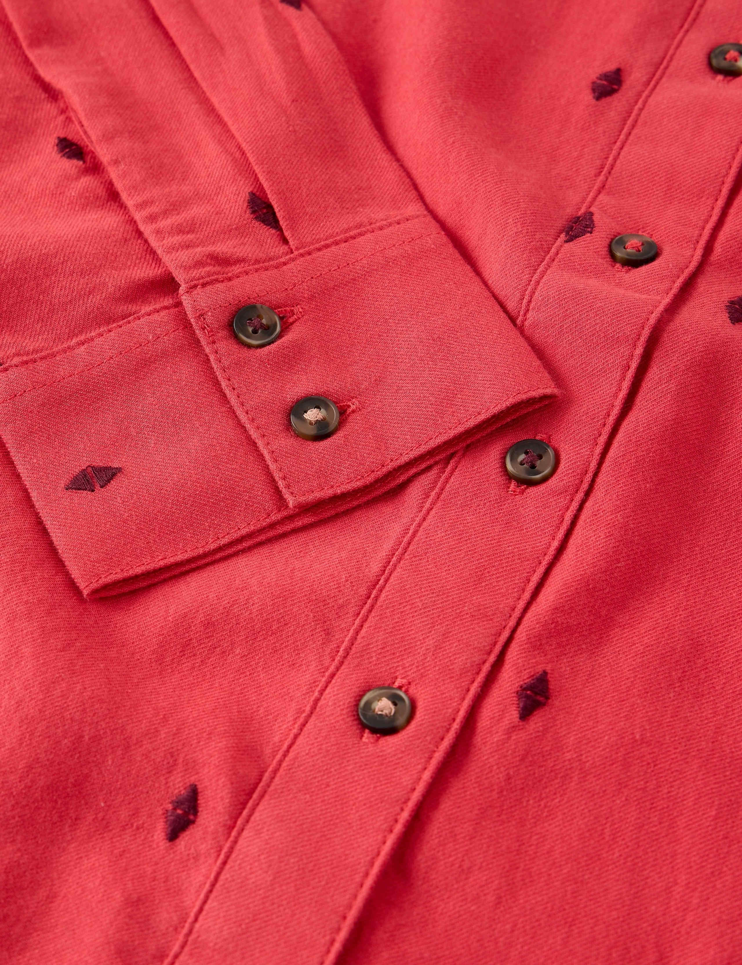 Pure Cotton Embroidered Shirt 6 of 6