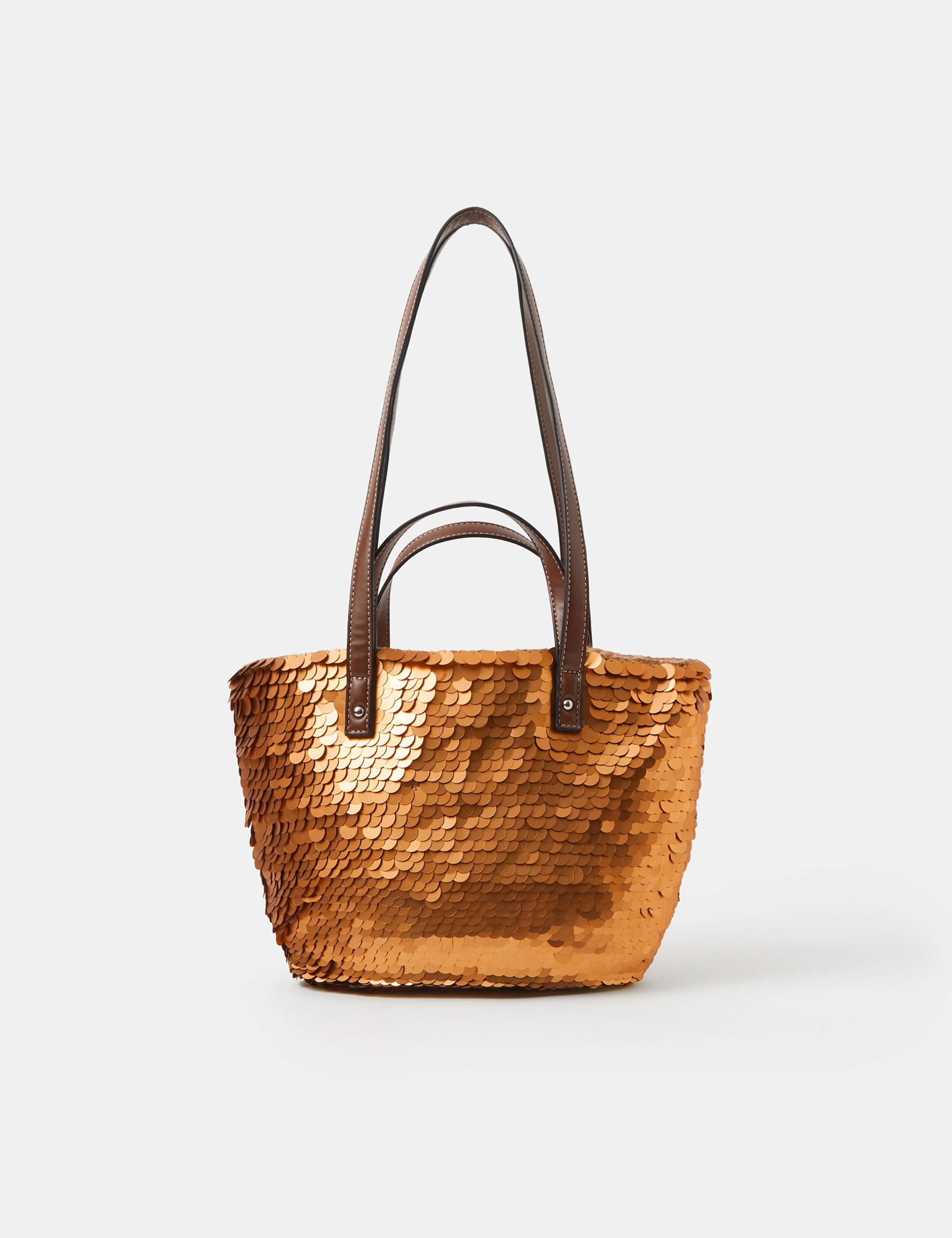 Sequin Cross Body Basket Bag 3 of 5