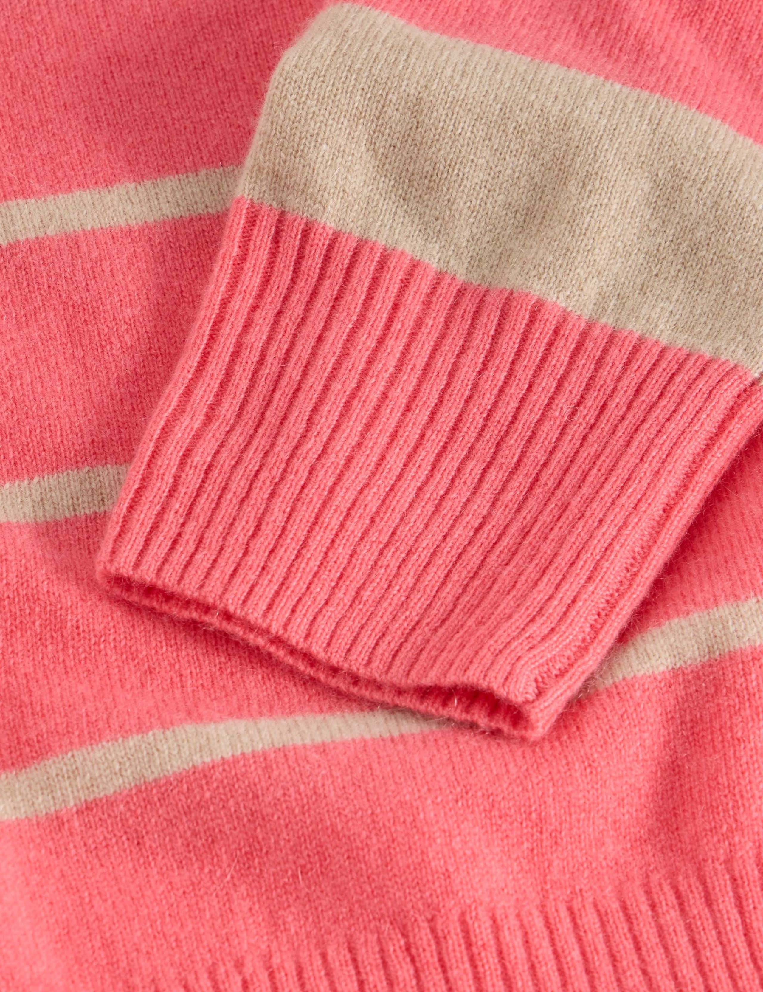 Pure Cashmere Striped Crew Neck  Jumper 6 of 6