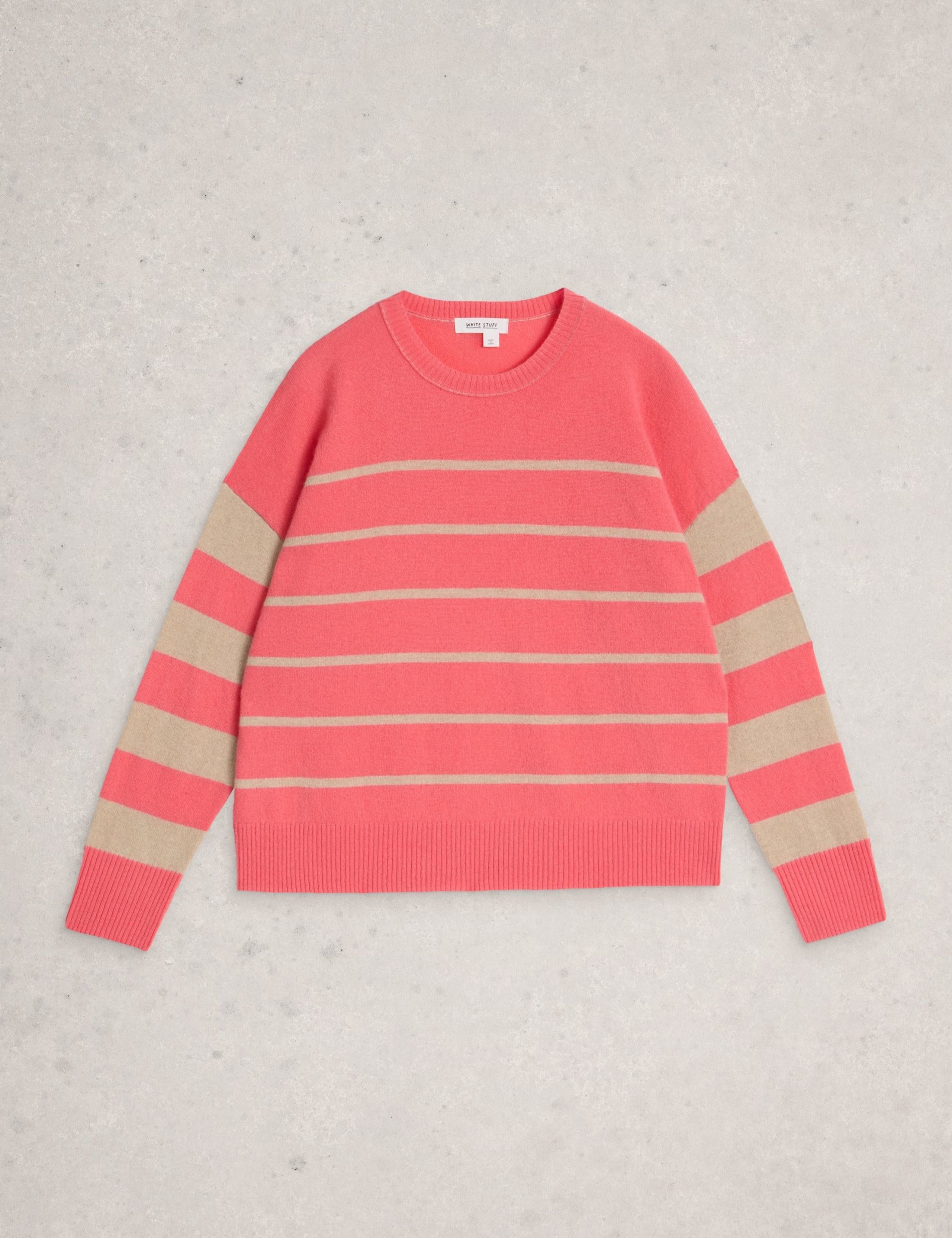 Pure Cashmere Striped Crew Neck  Jumper 2 of 6