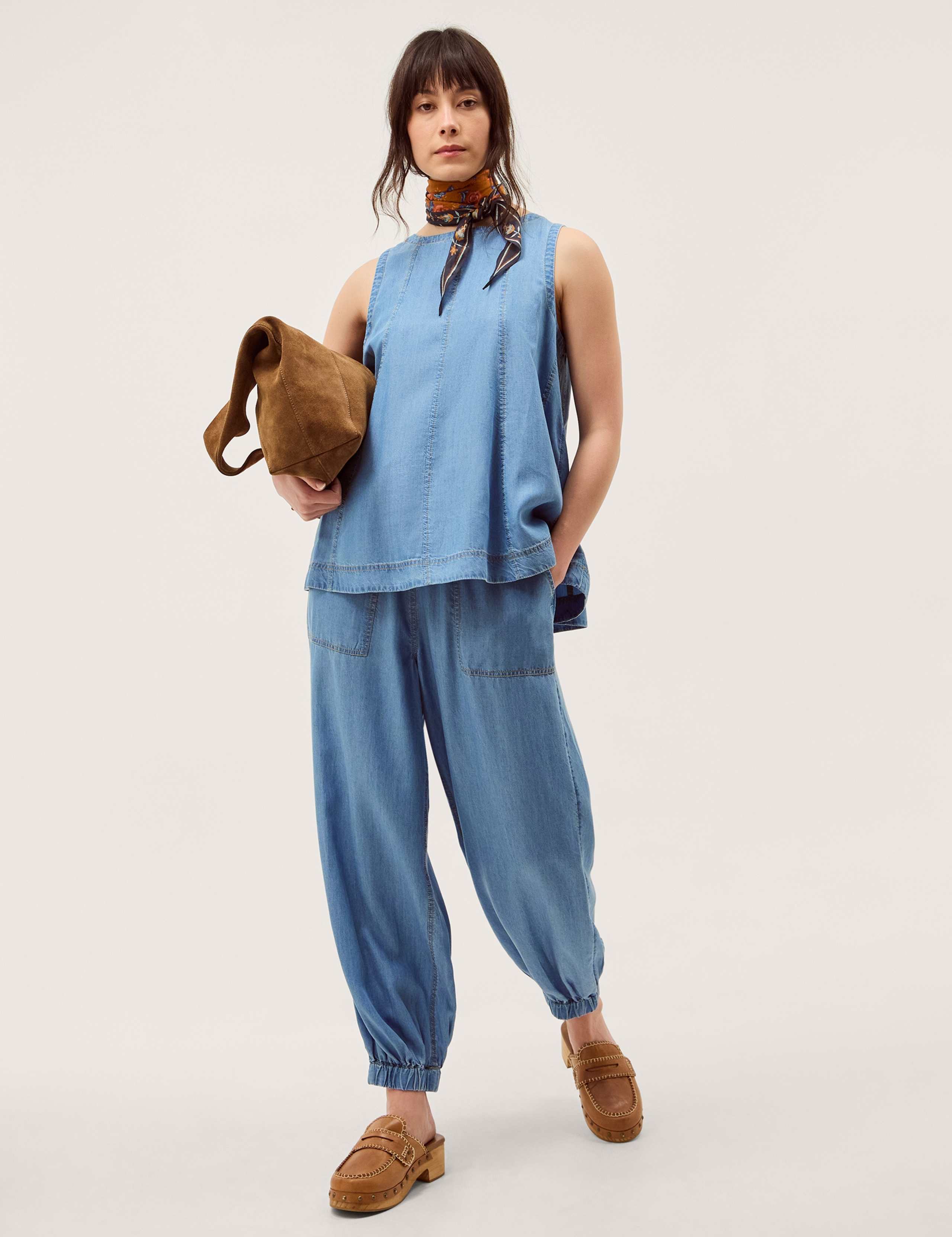 Lyocell Denim Tank Top 3 of 5