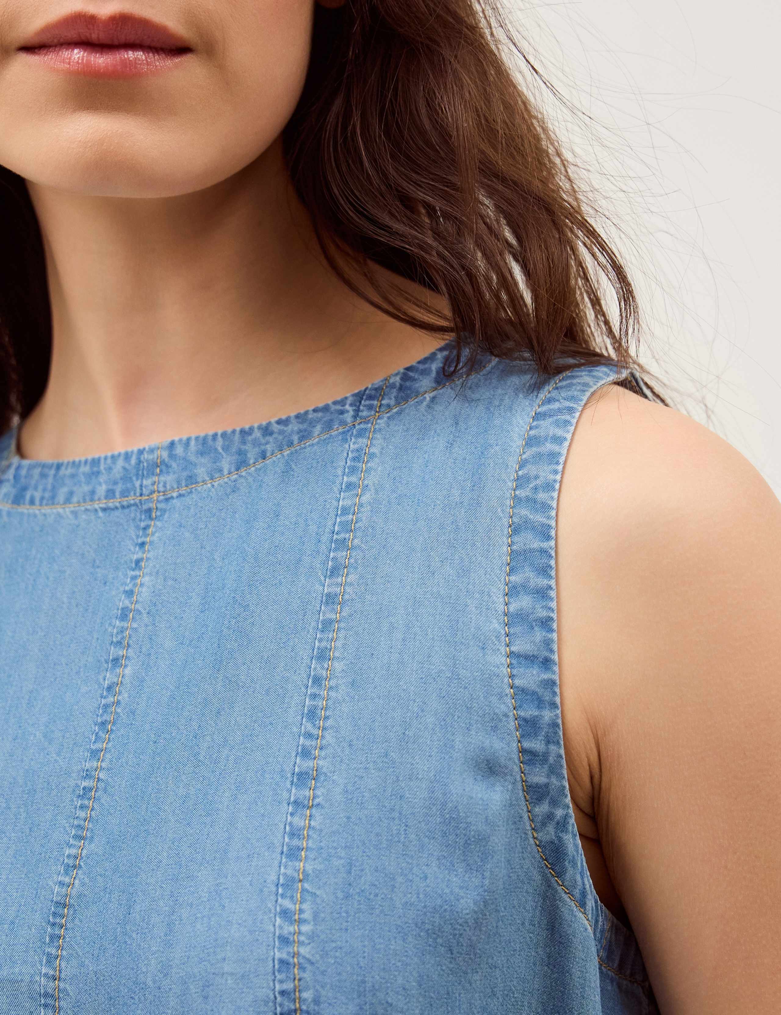 Lyocell Denim Tank Top 5 of 5