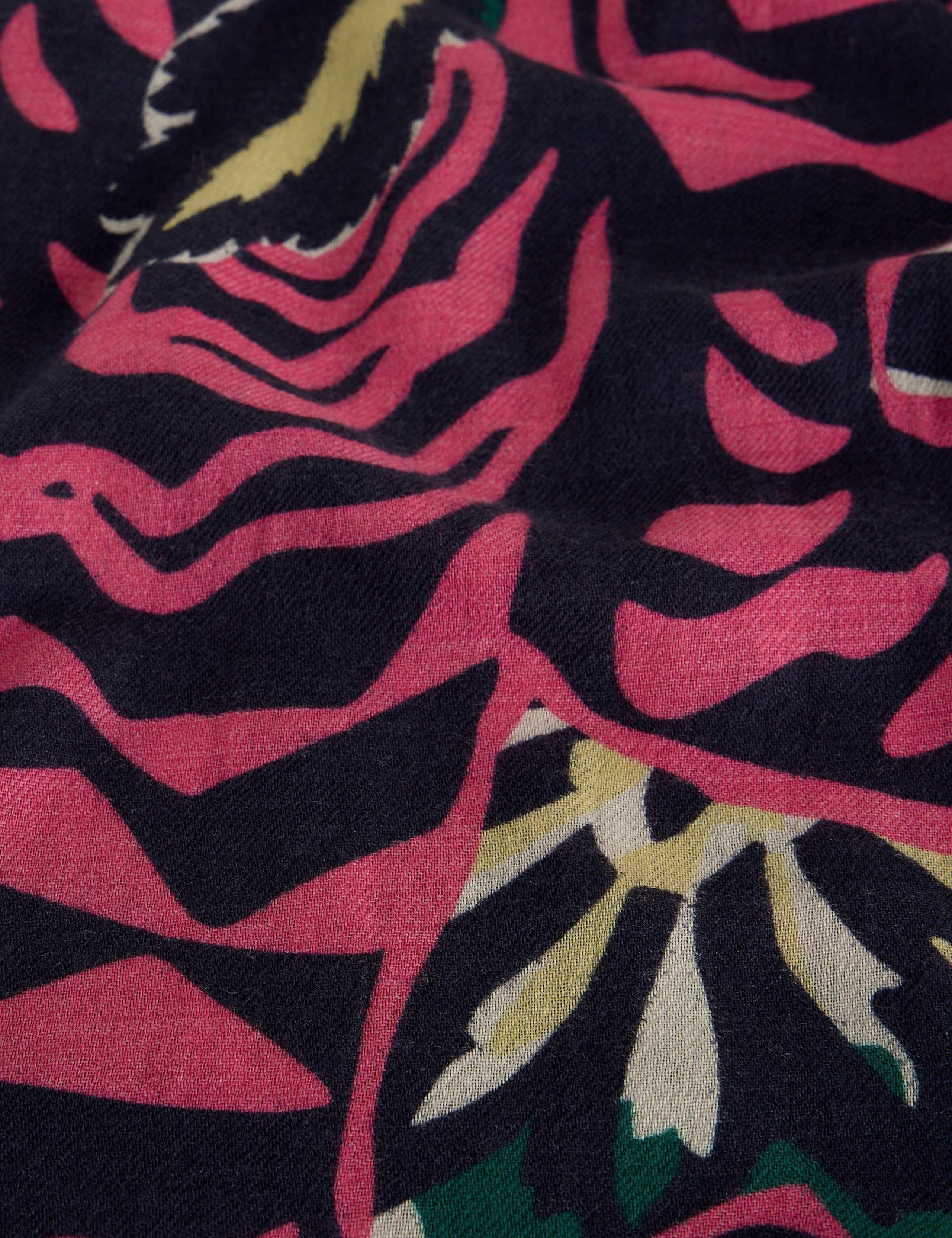 Cotton Wool Blend Printed Scarf 3 of 3