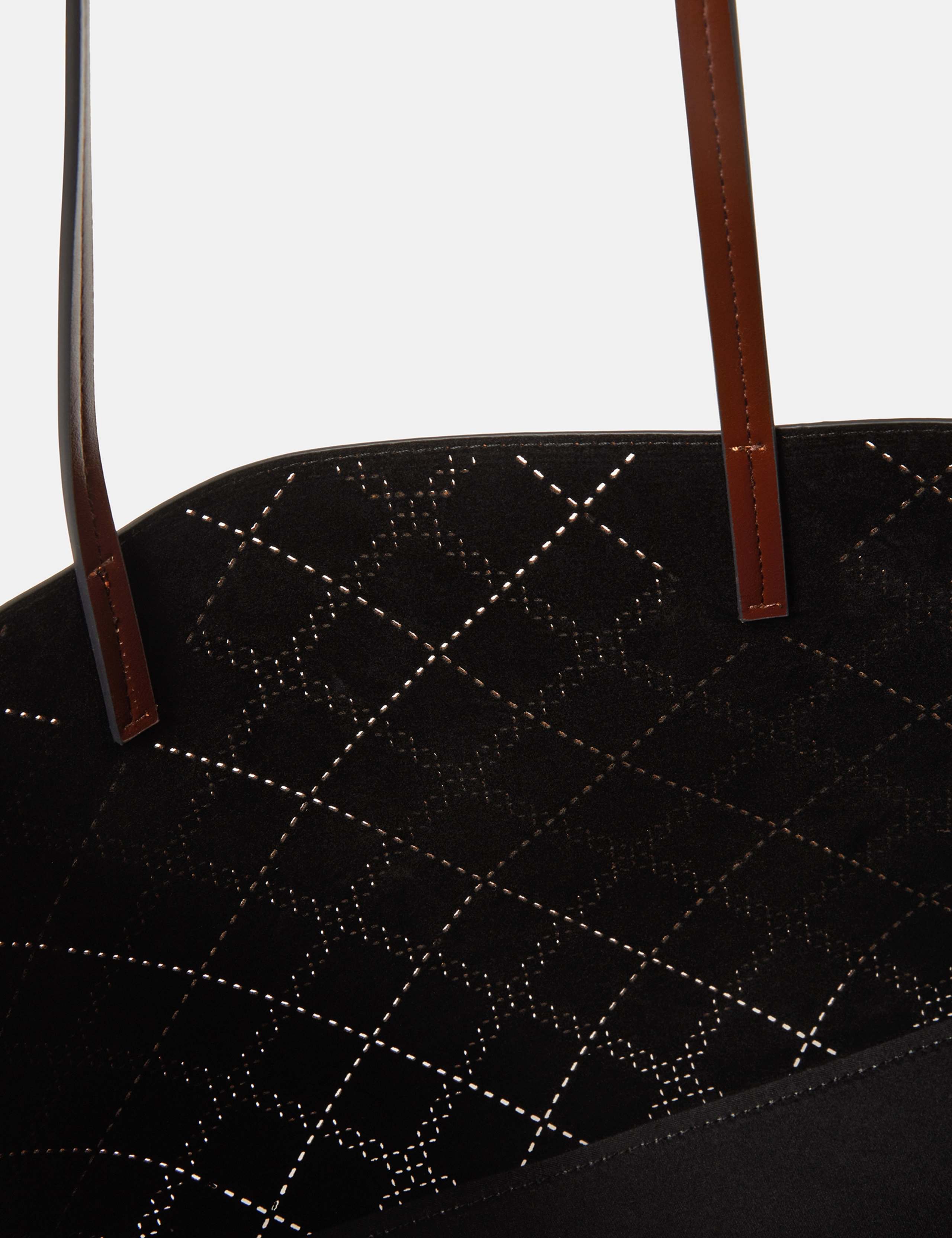 Faux Suede Tote Bag 3 of 4