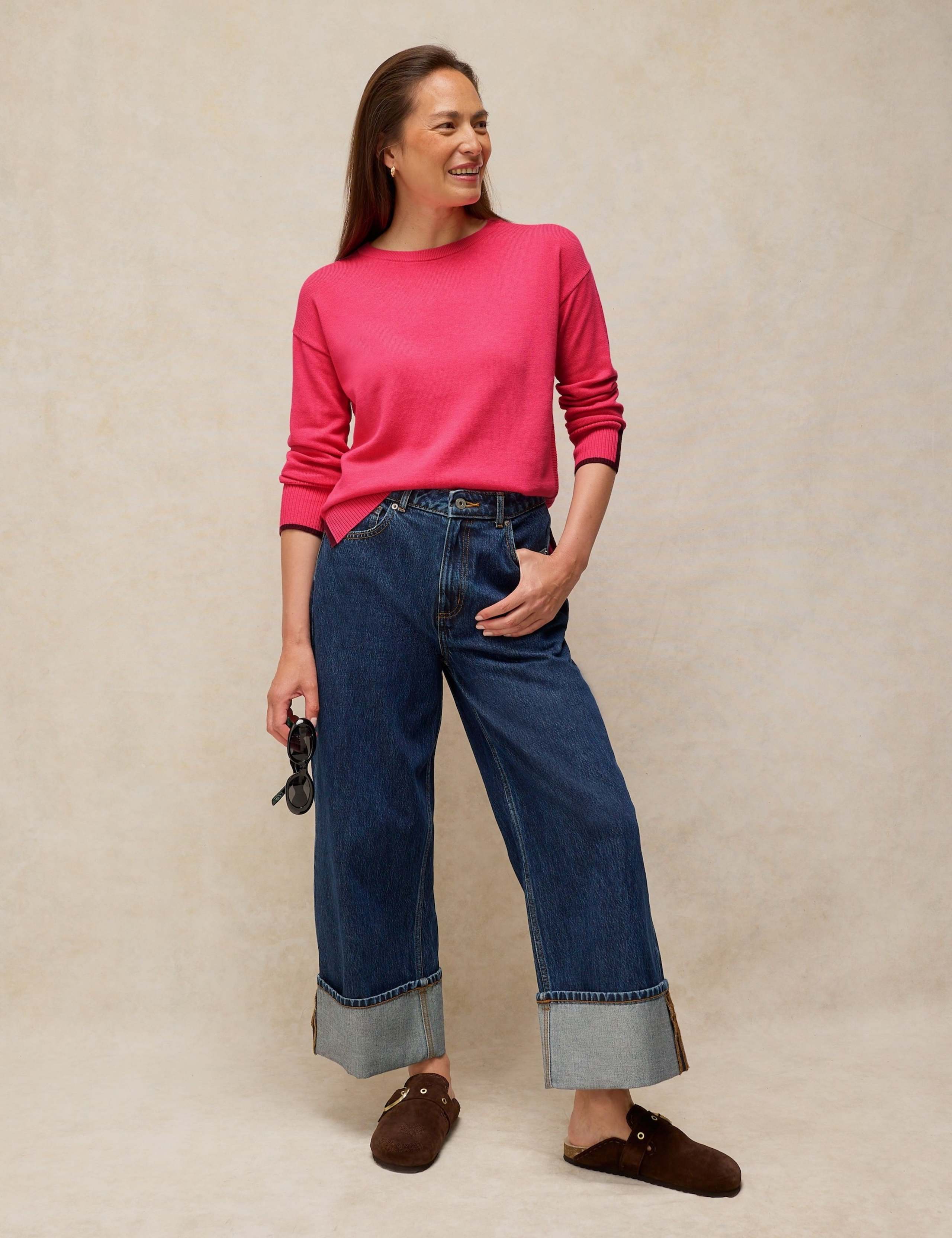 Cotton Rich Crew Neck Jumper 3 of 6