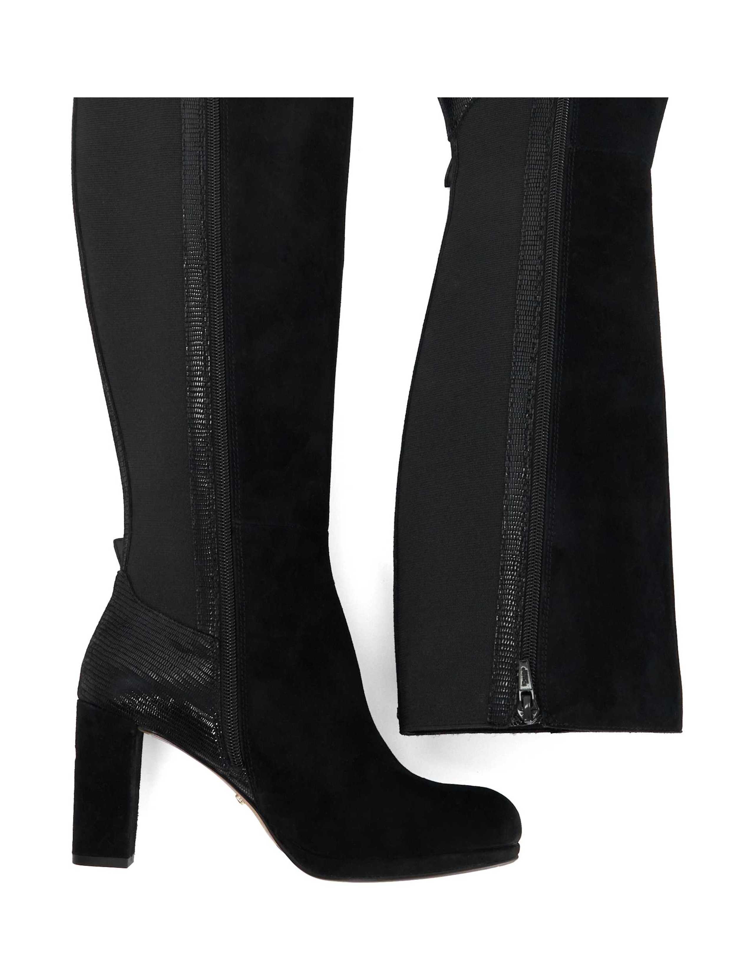 Suede Knee High Platform Boots 4 of 5