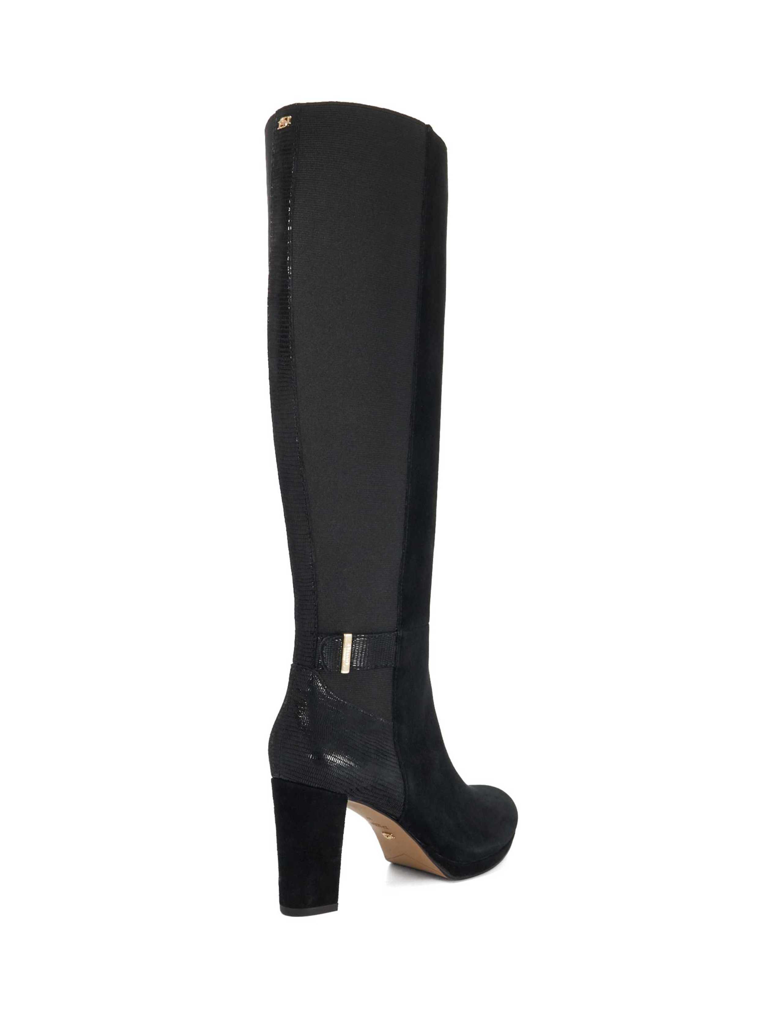 Suede Knee High Platform Boots 5 of 5