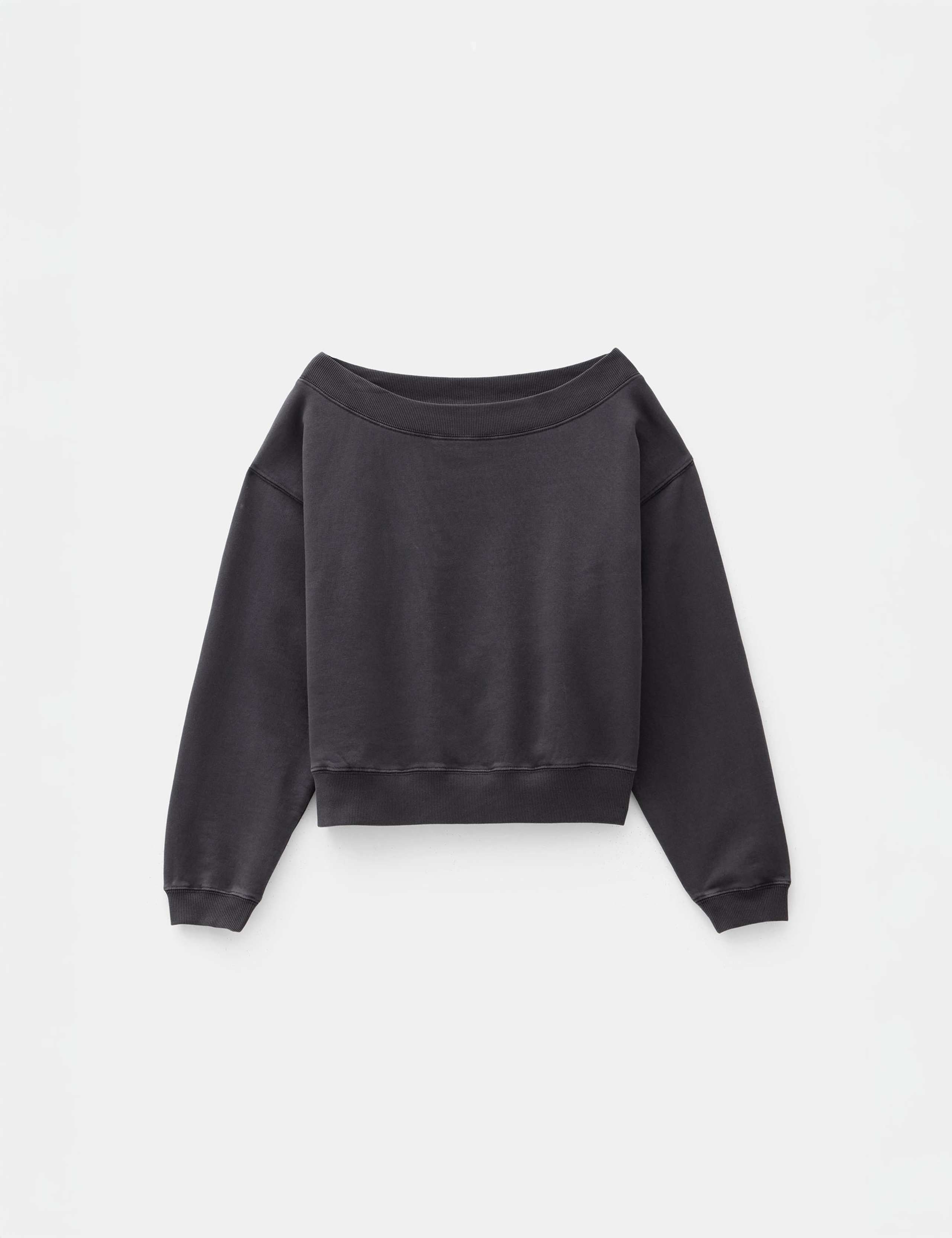 Pure Cotton Off the Shoulder Sweatshirt 2 of 5